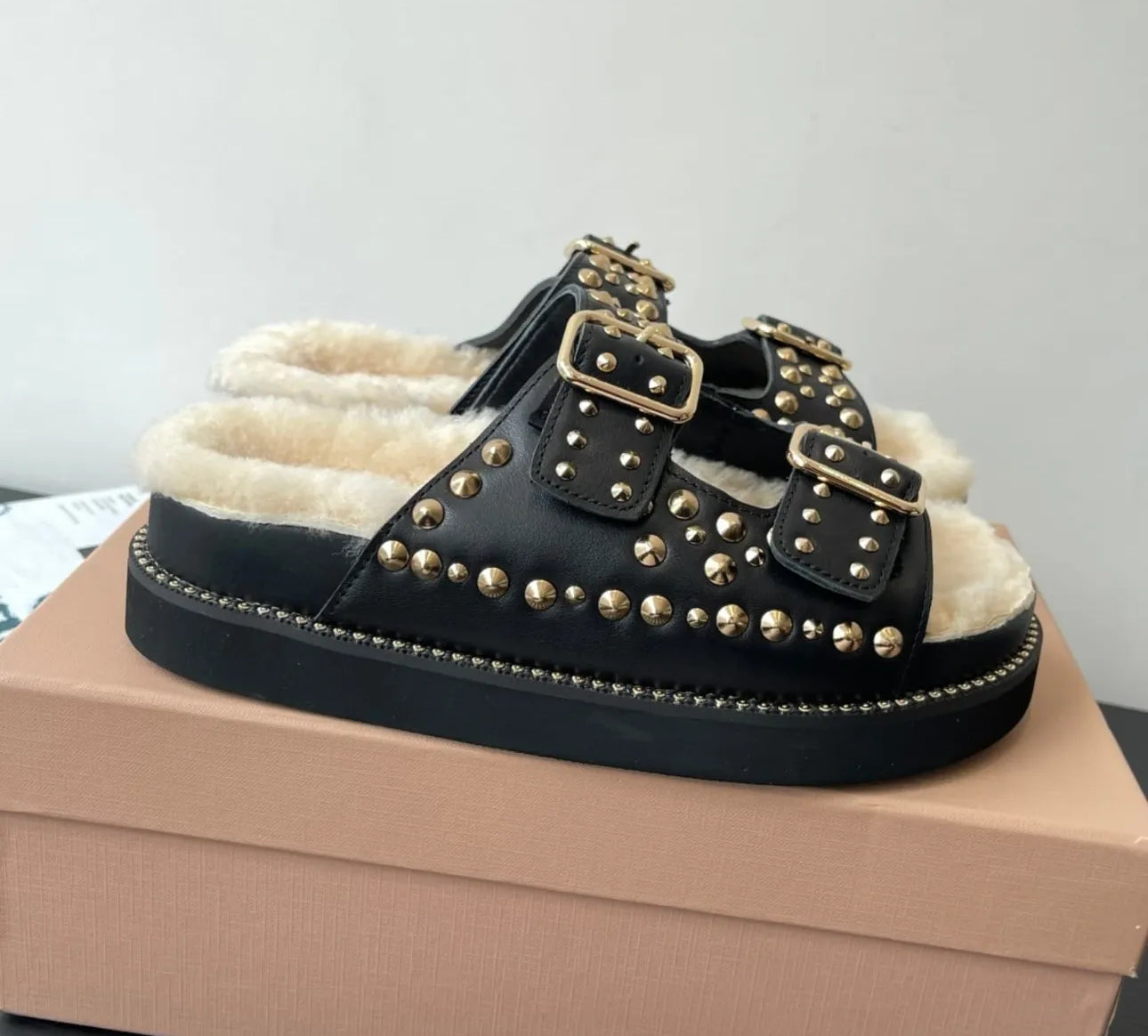 Shearling Sandals
