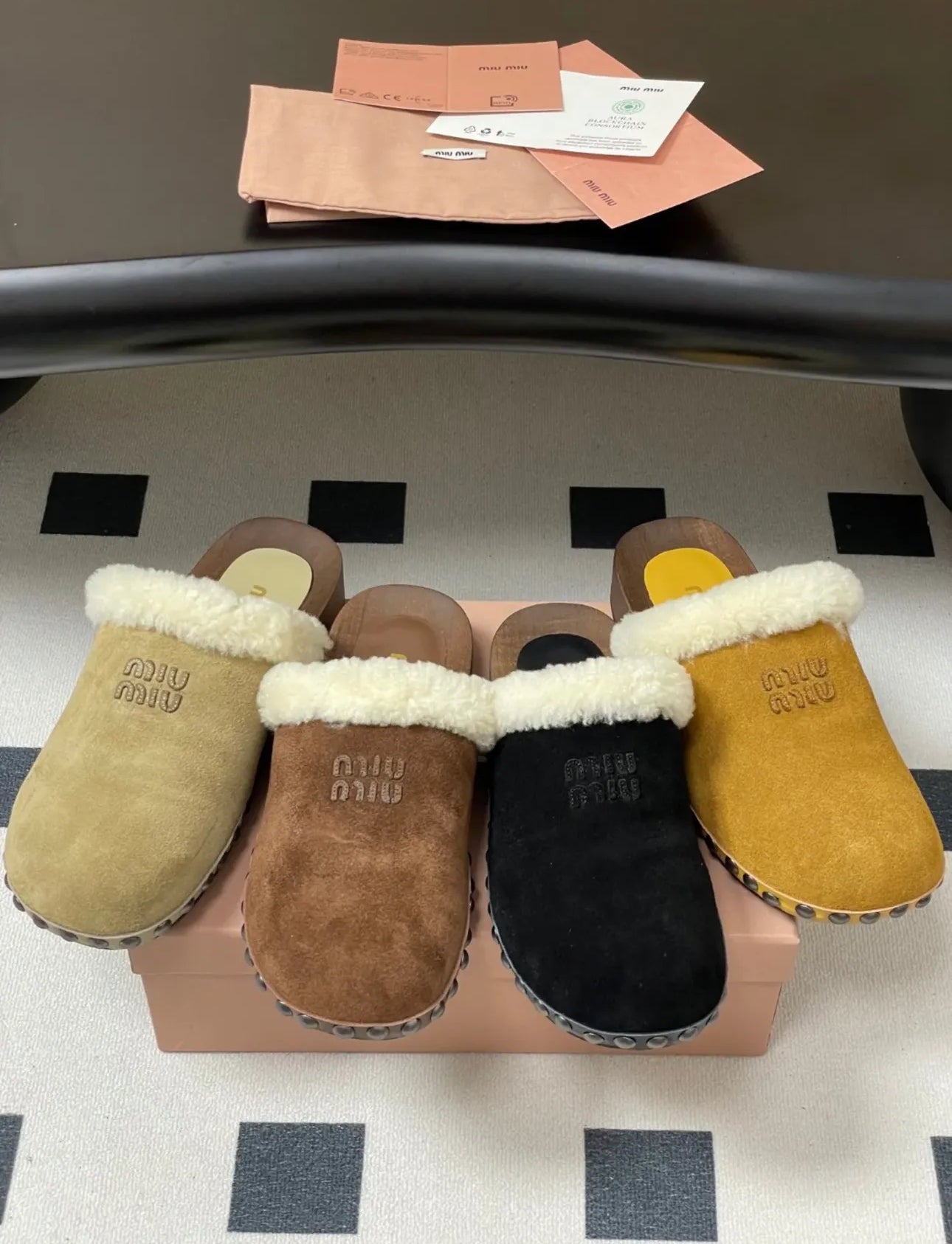 Shearling Clogs