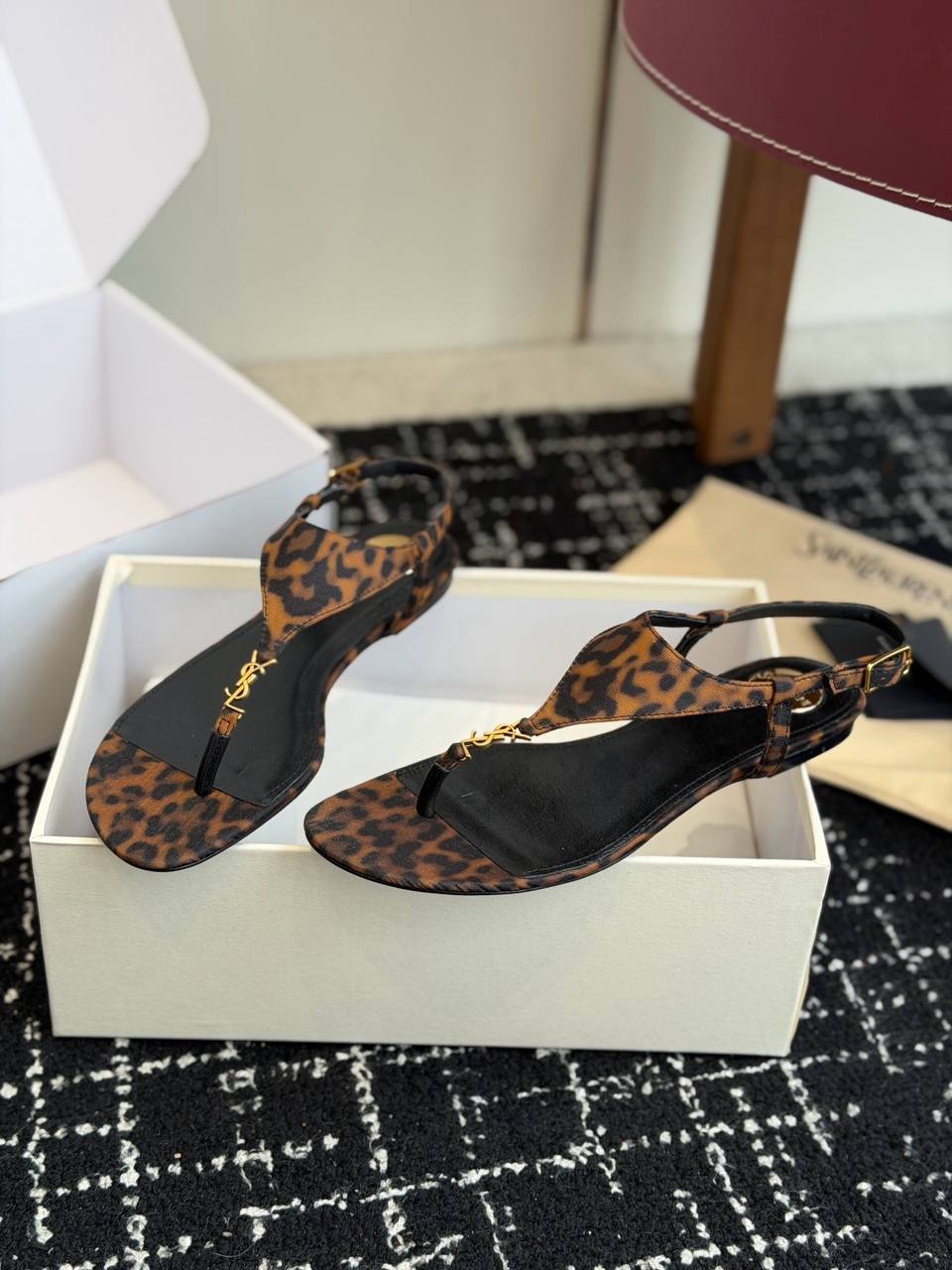 Leopard Sandals