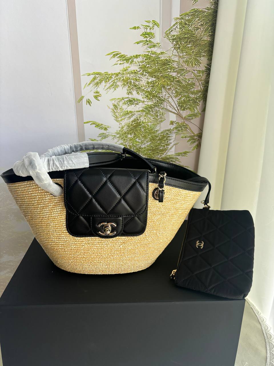 Small Raffia Tote