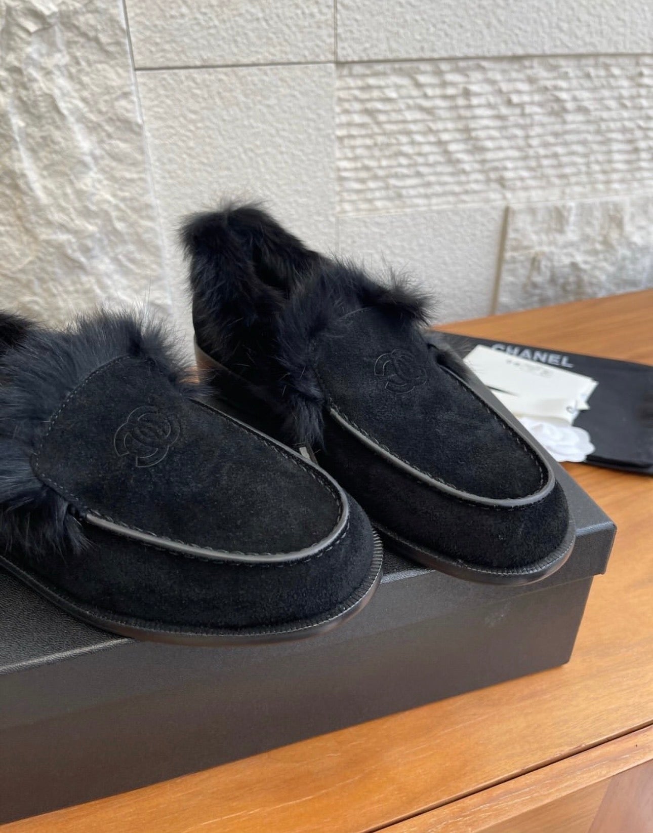 CC Fur Loafers
