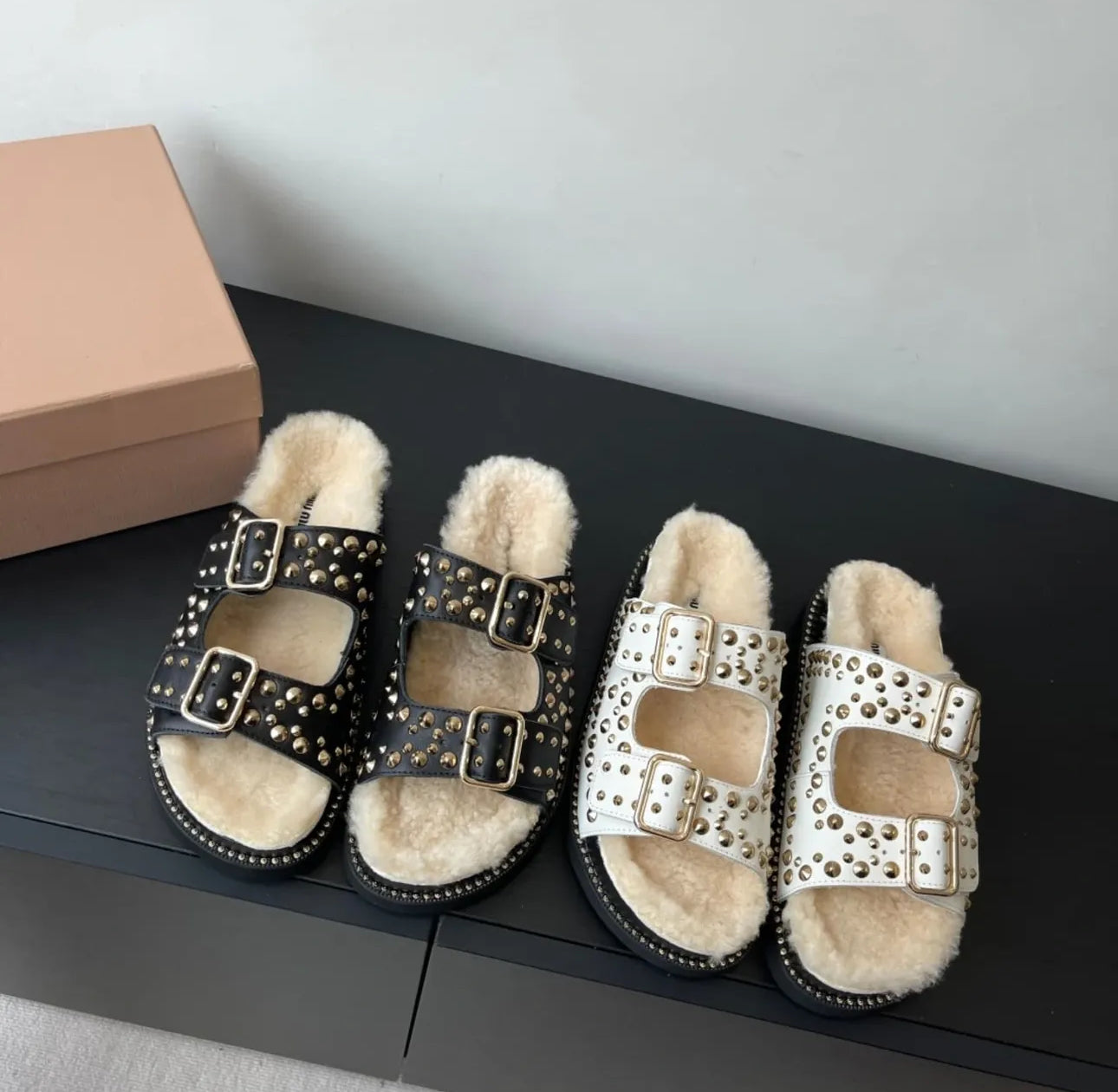 Shearling Sandals
