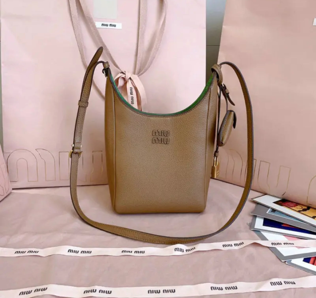Leather Bucket Bag