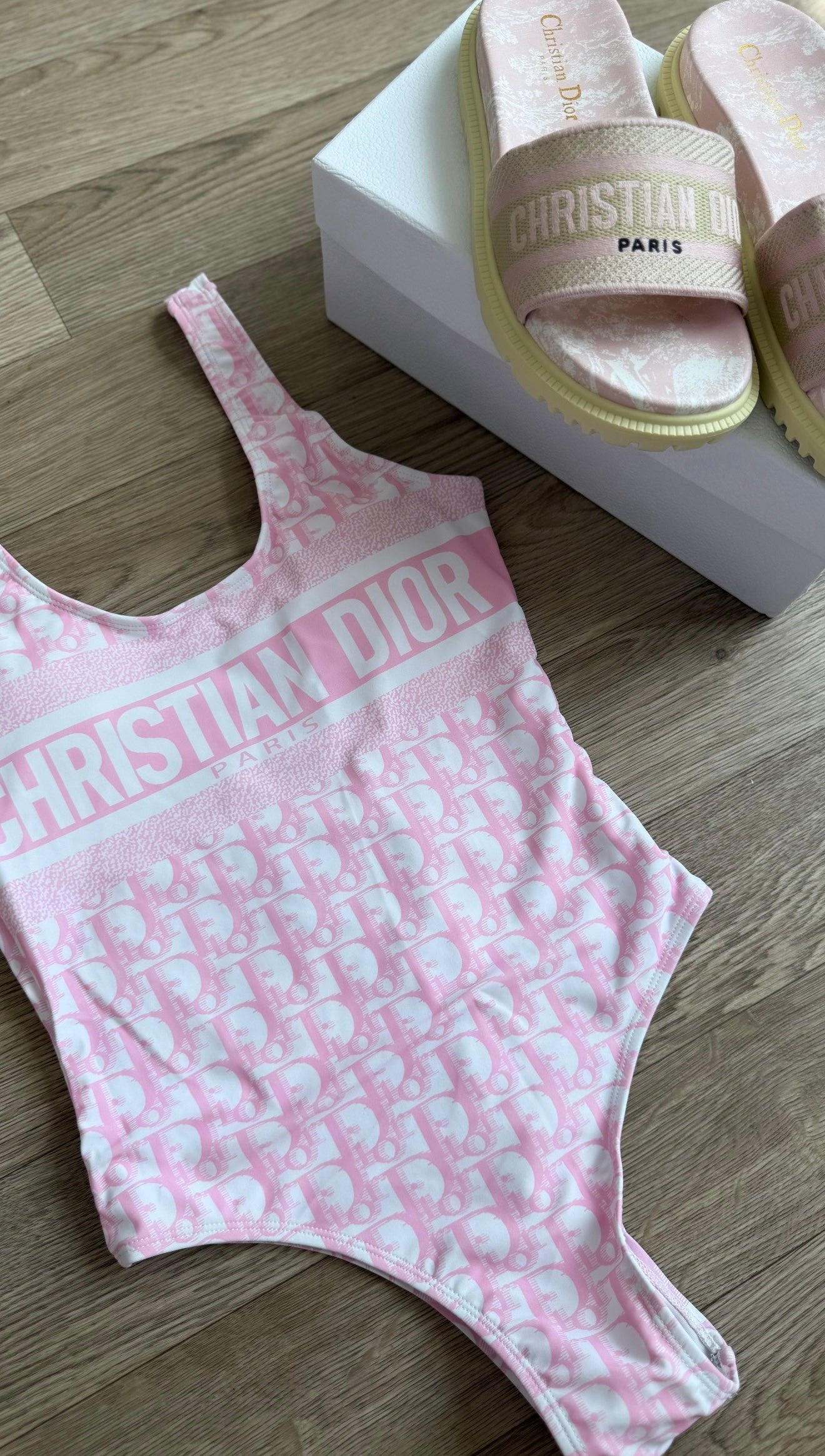 Baby pink swimsuit