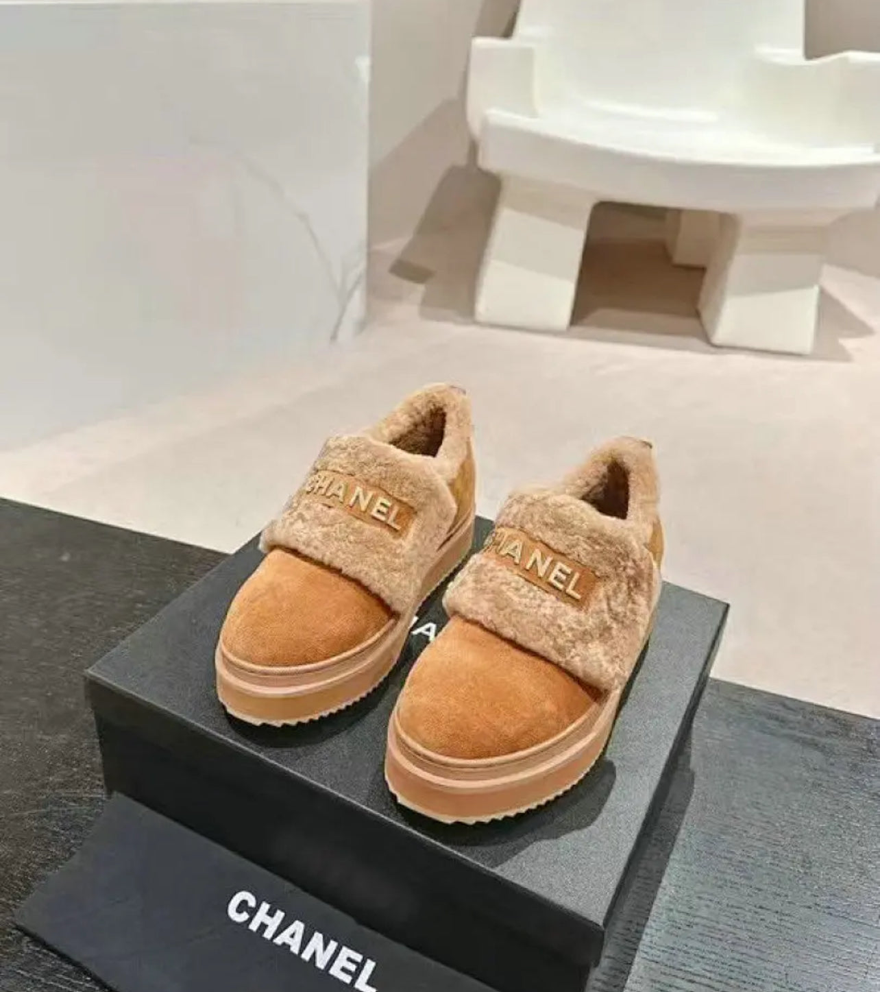 CC Fur Loafers