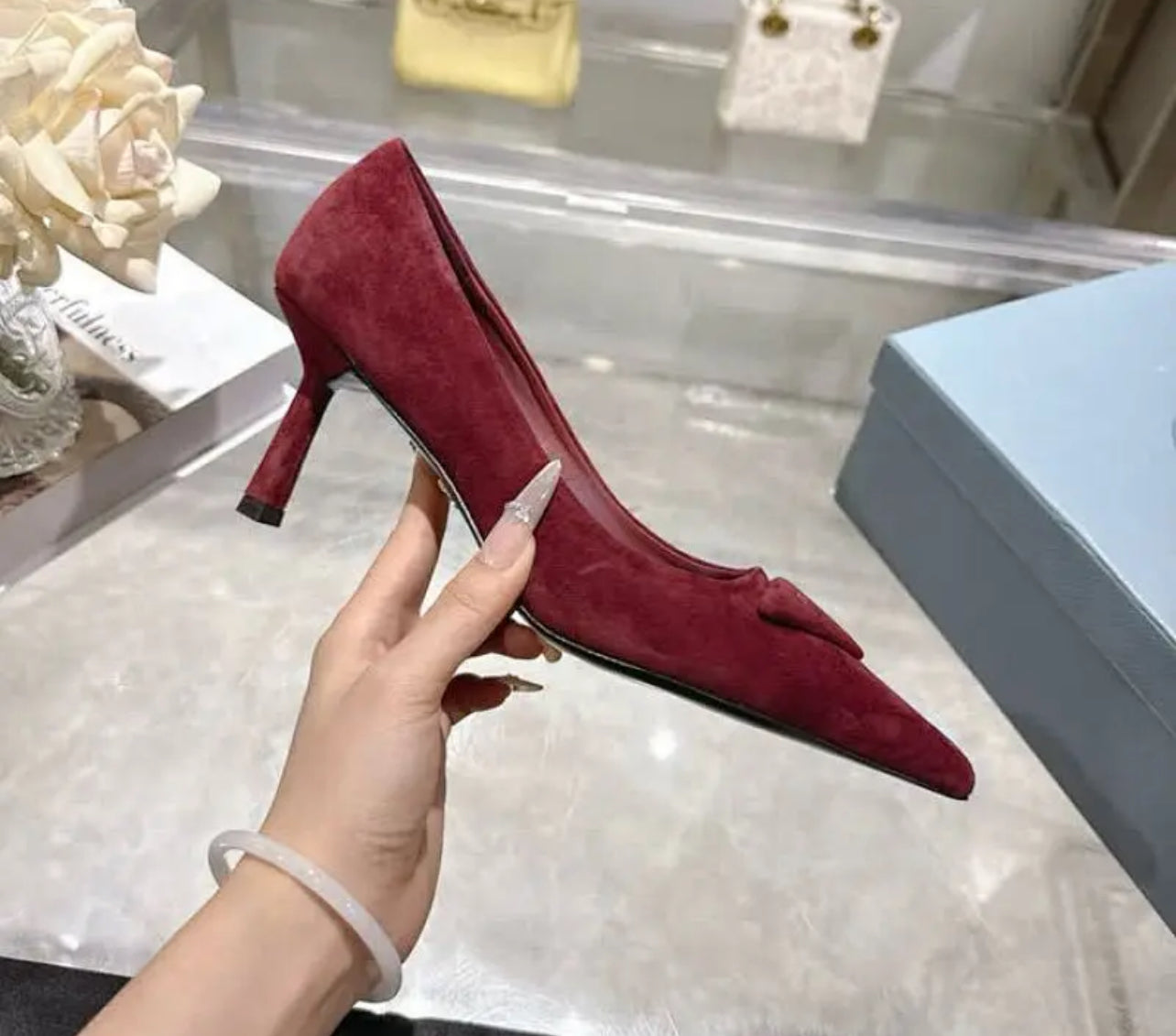 Suede Pumps