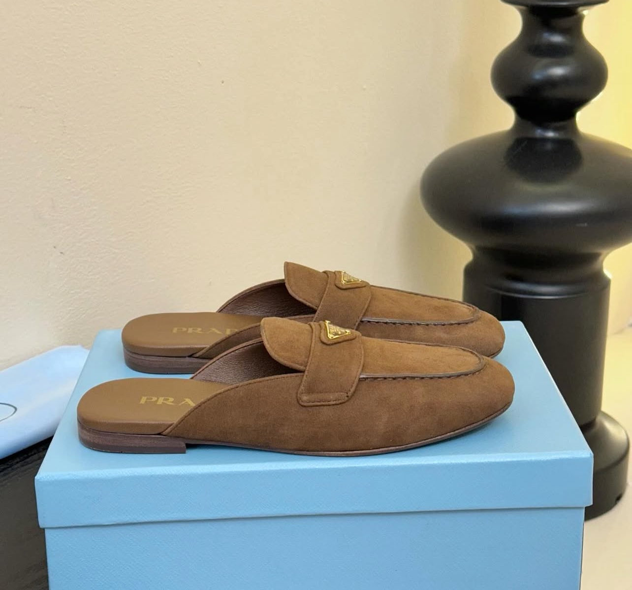 Suede Mules