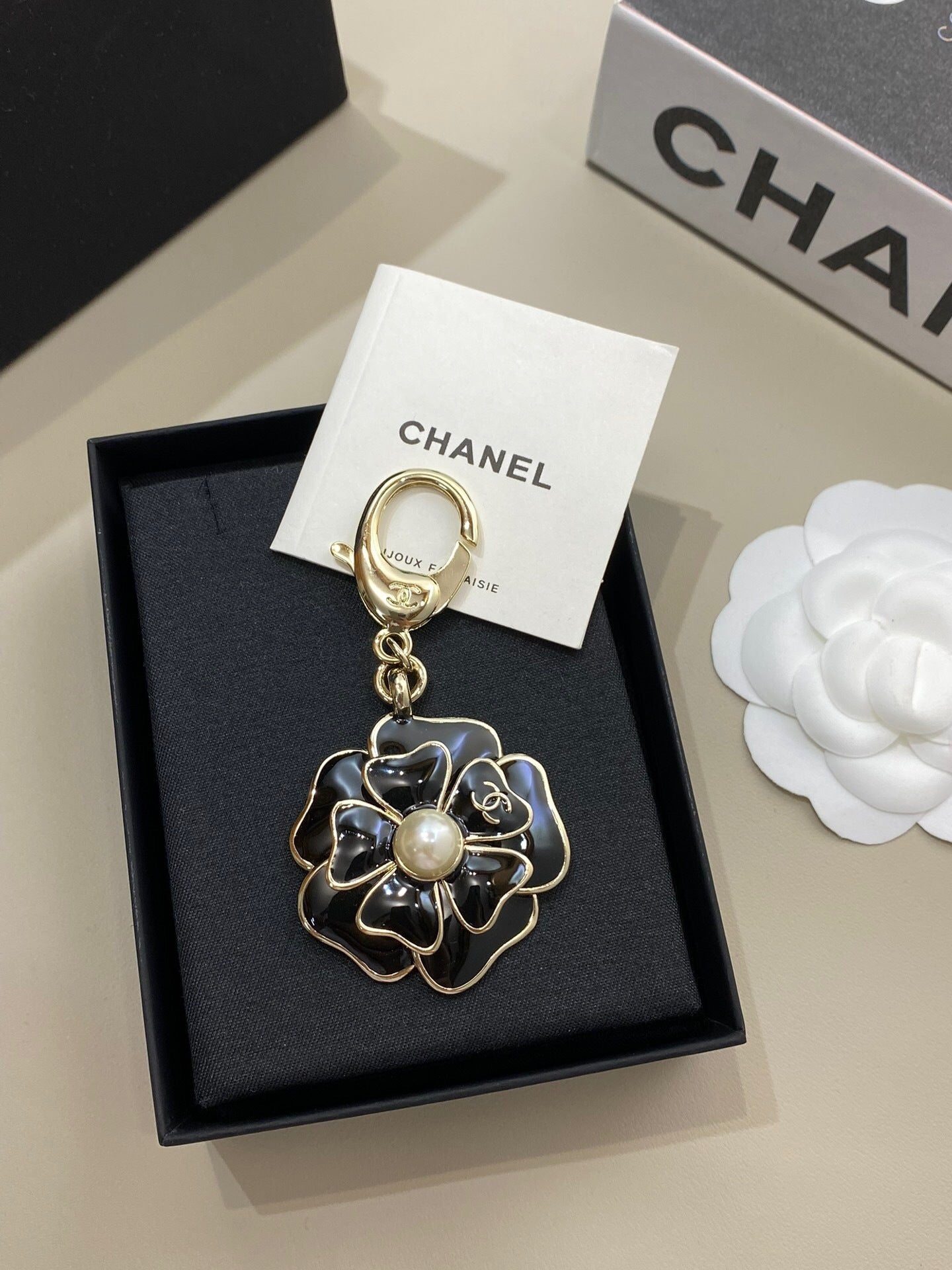 Camellia Keychain Charm