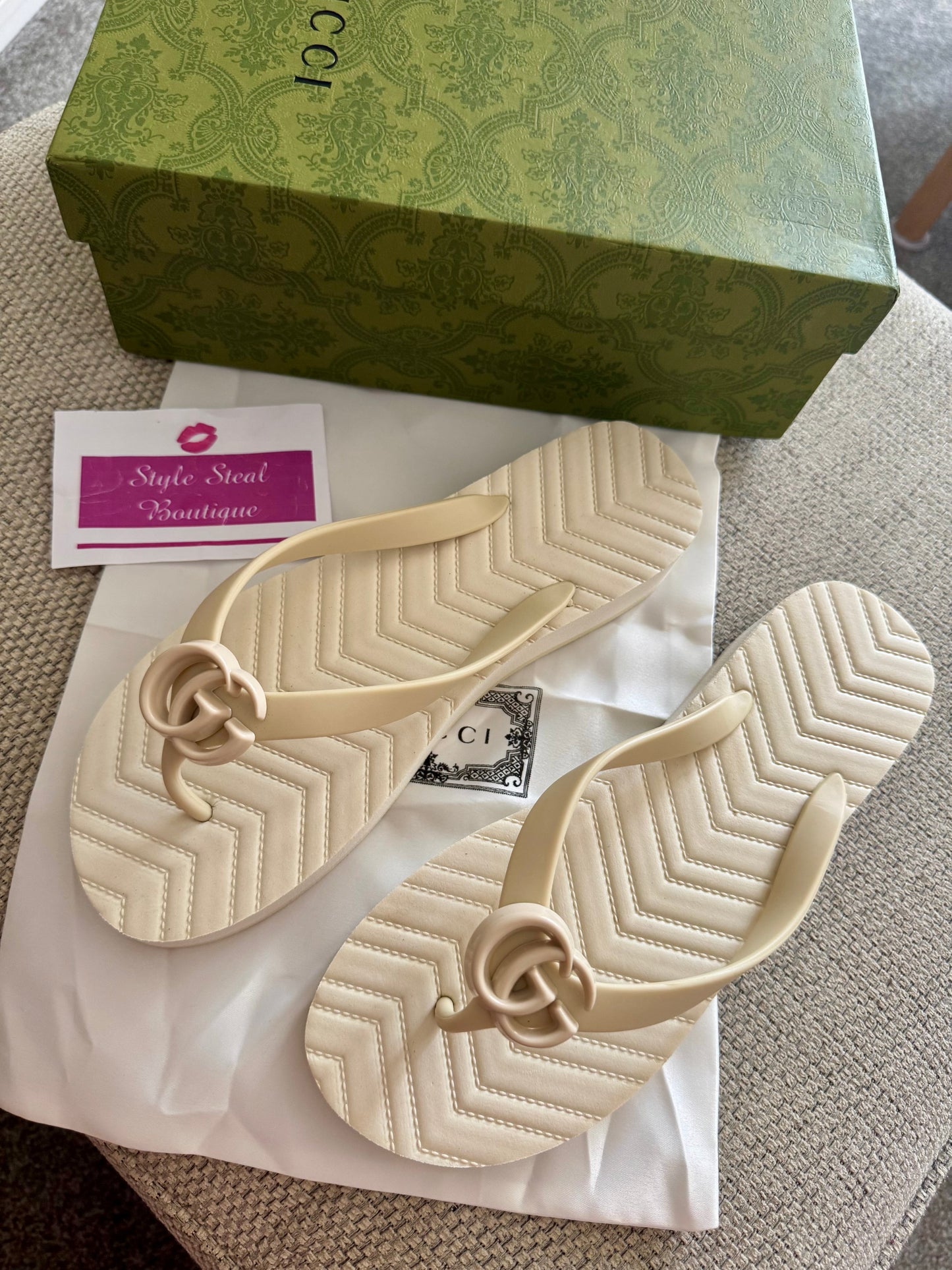 Chevron Thong Sandals