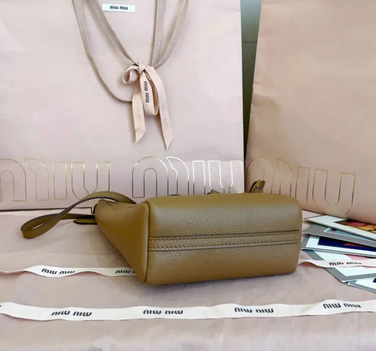 Leather Bucket Bag