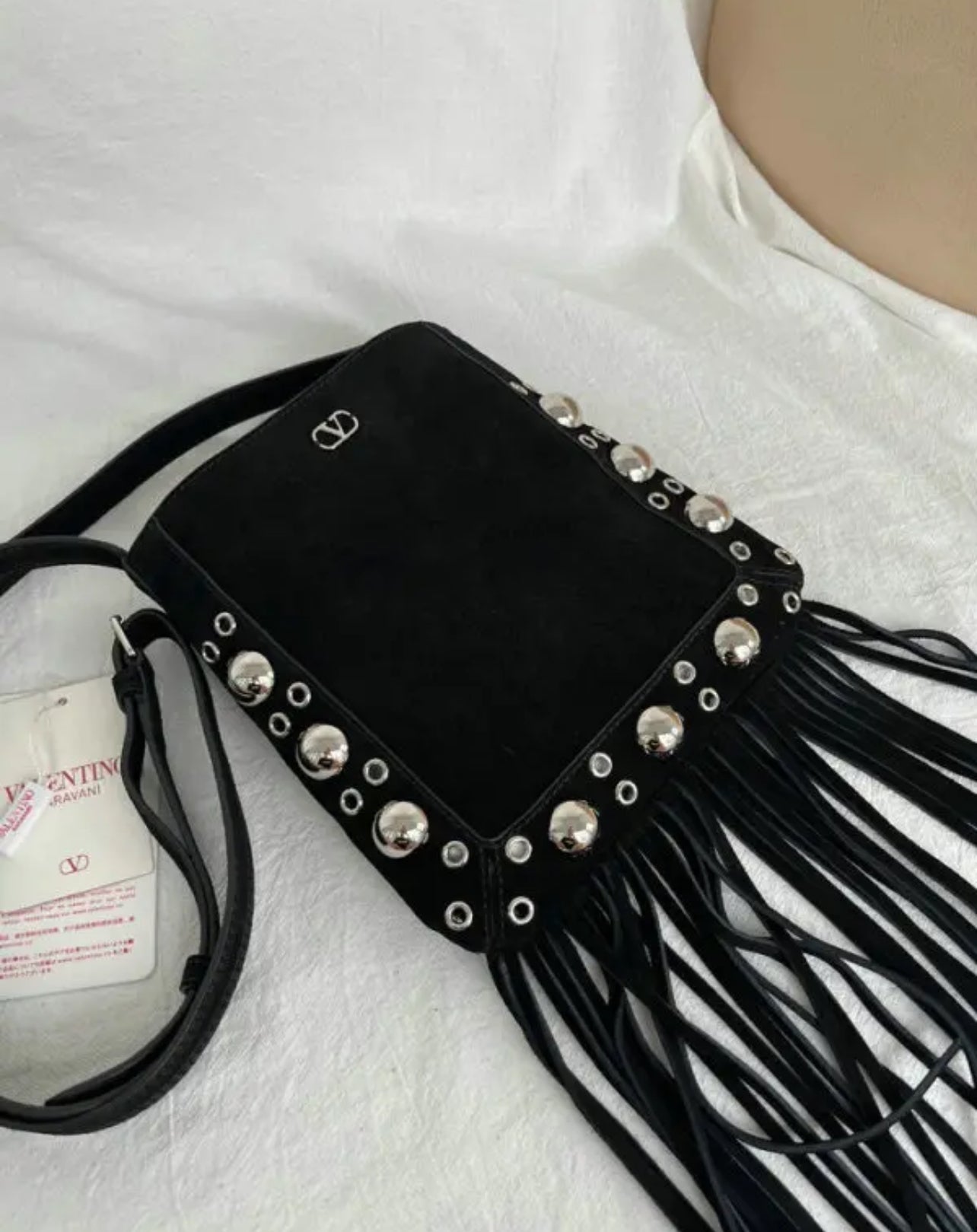 Suede Tassel Shoulder Bag