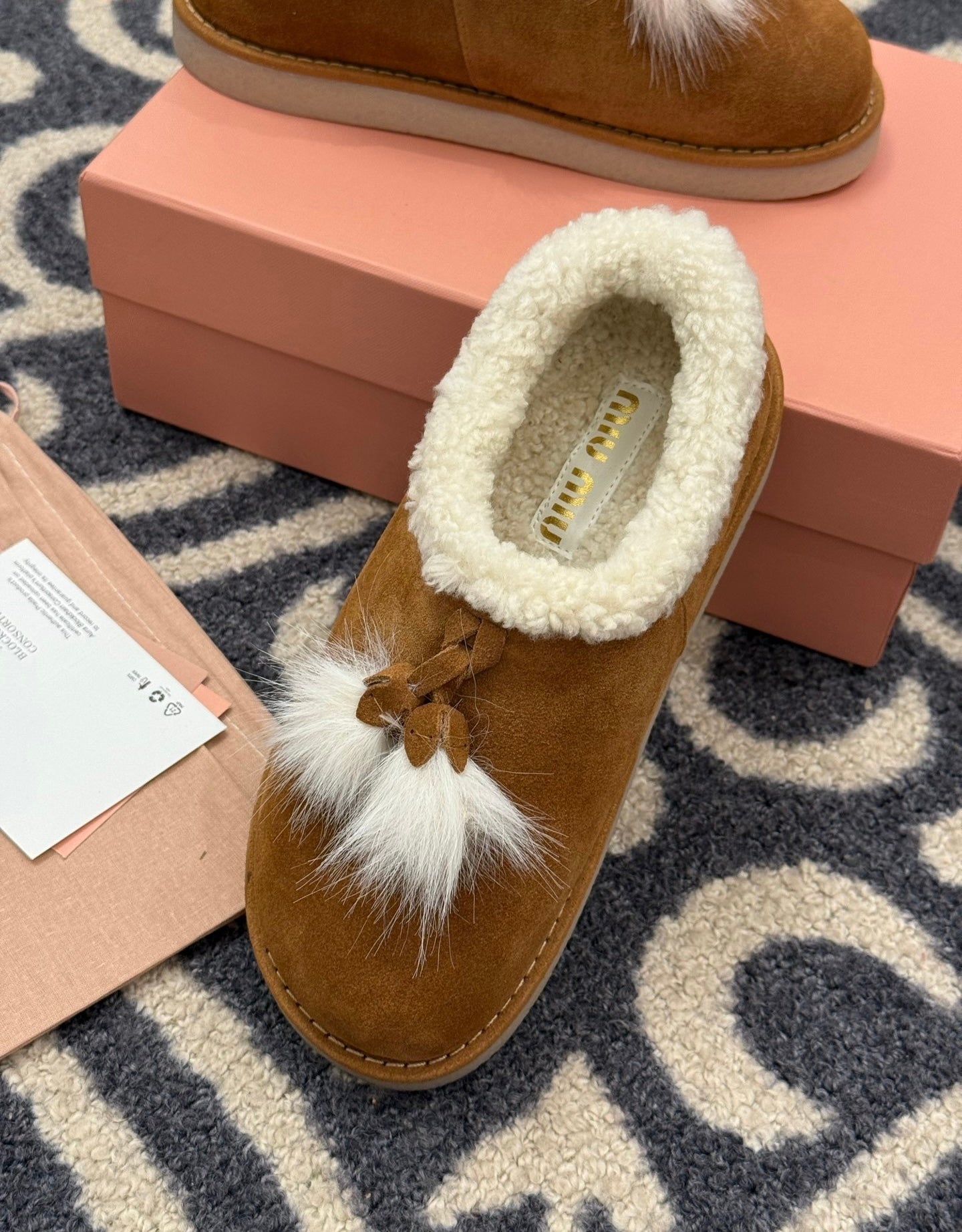 Suede Tassel Mules
