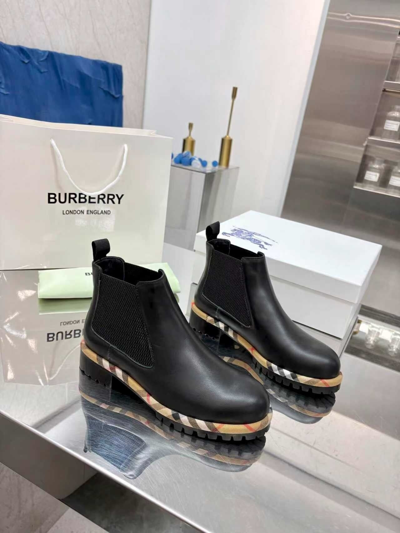 Check Ankle Boots