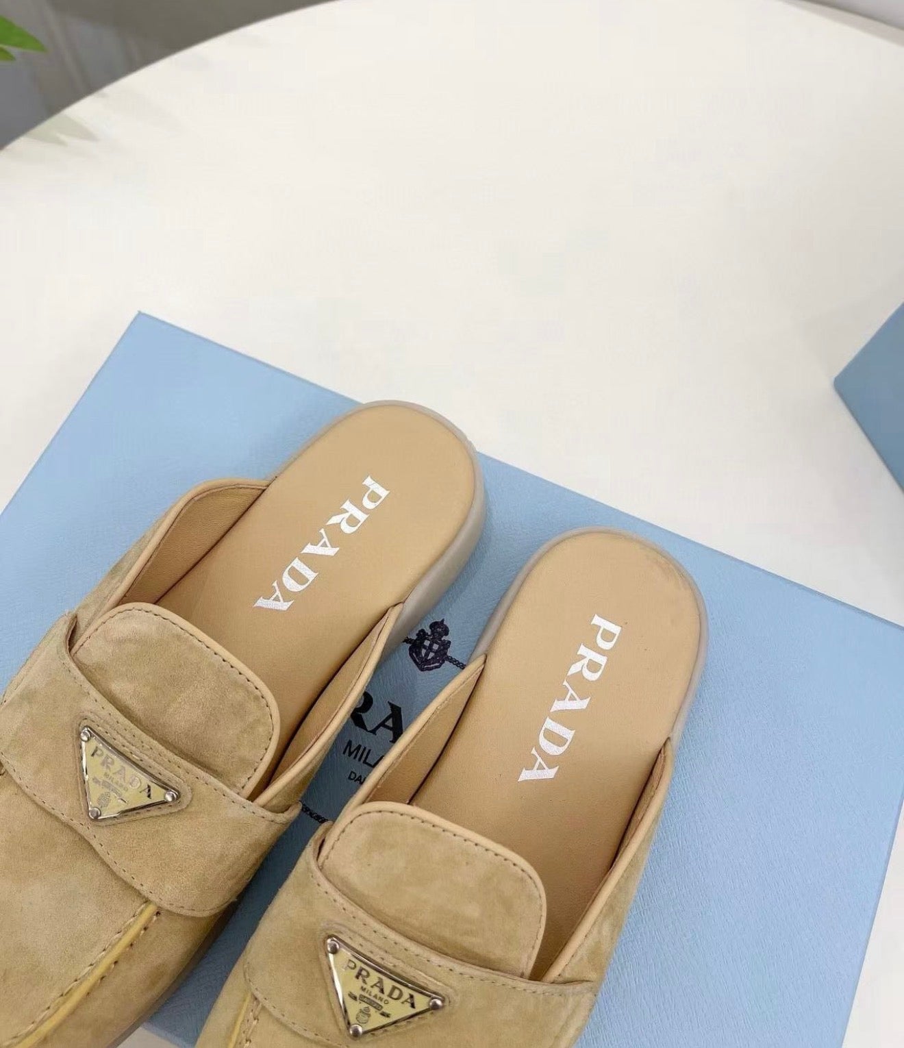 Suede Mules