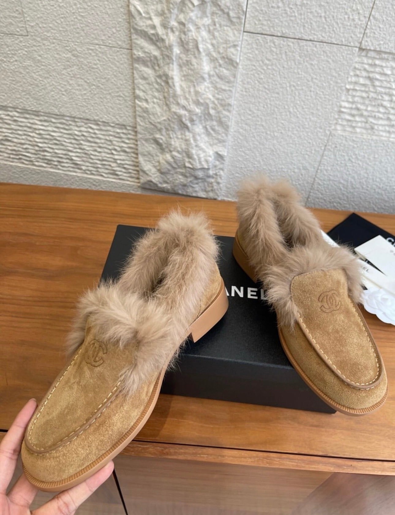 CC Fur Loafers
