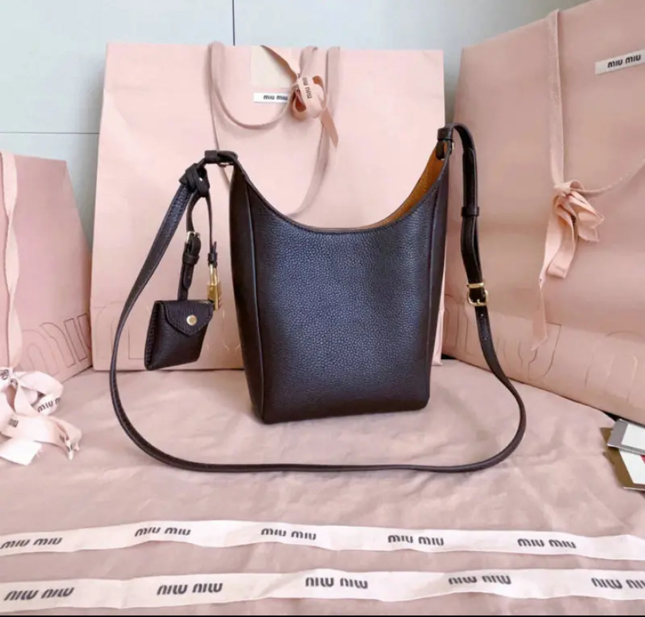 Leather Bucket Bag