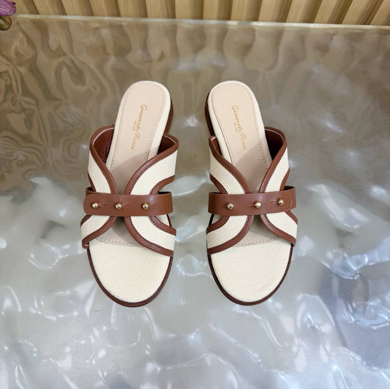 Studded Flat Sandals