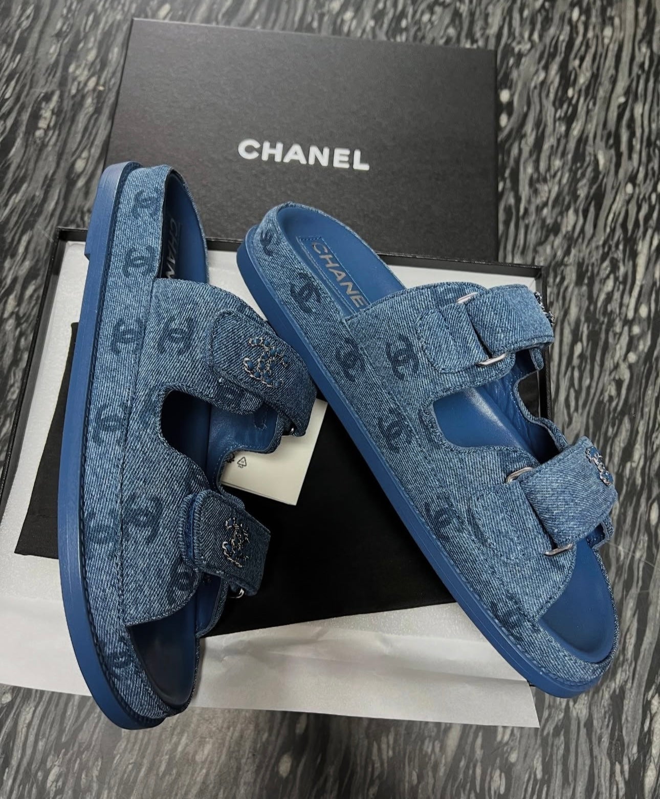 Denim Dad Sandals