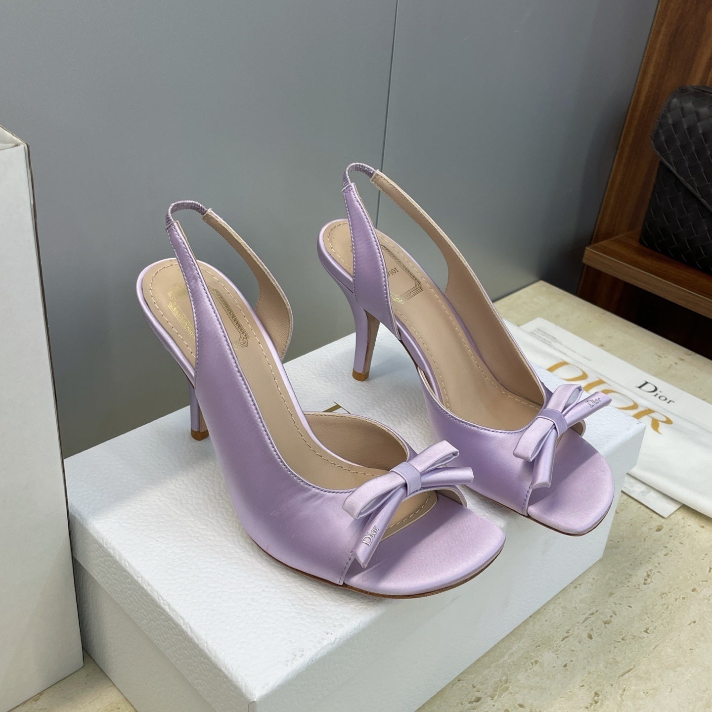 Satin Bow Sandals