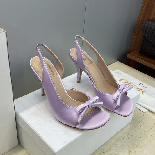 Satin Bow Sandals
