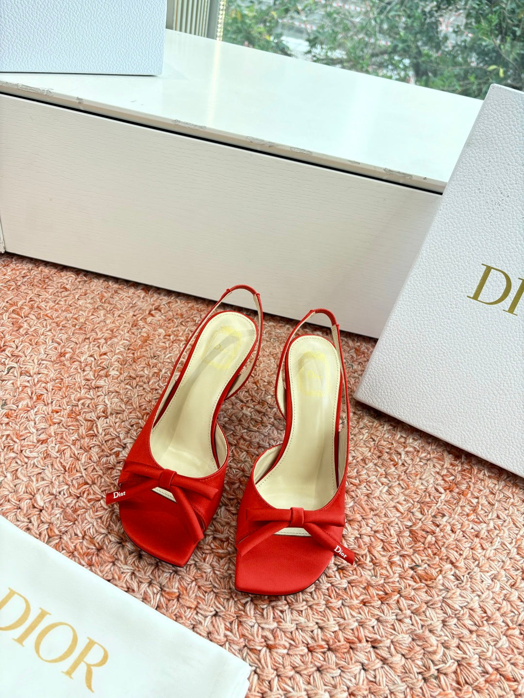 Satin Bow Sandals