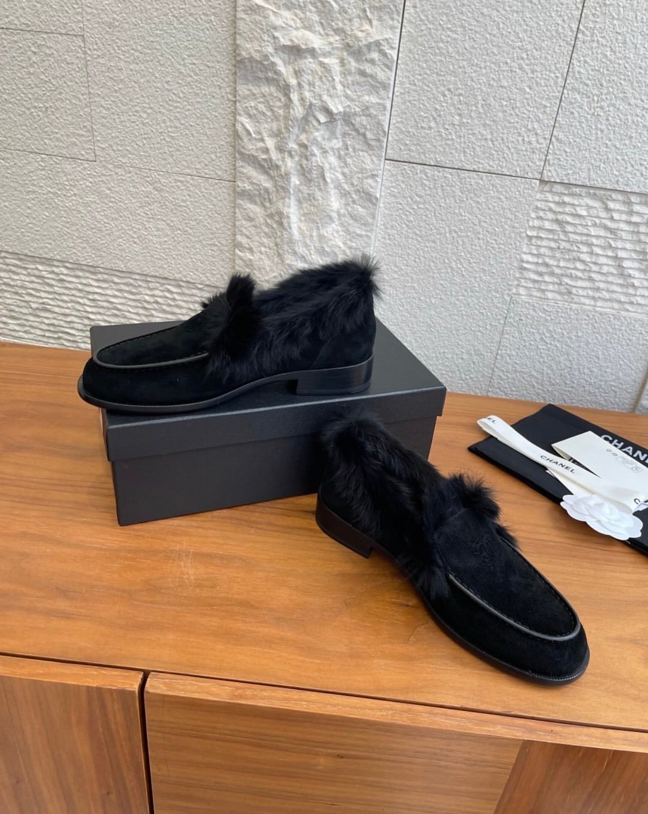 CC Fur Loafers