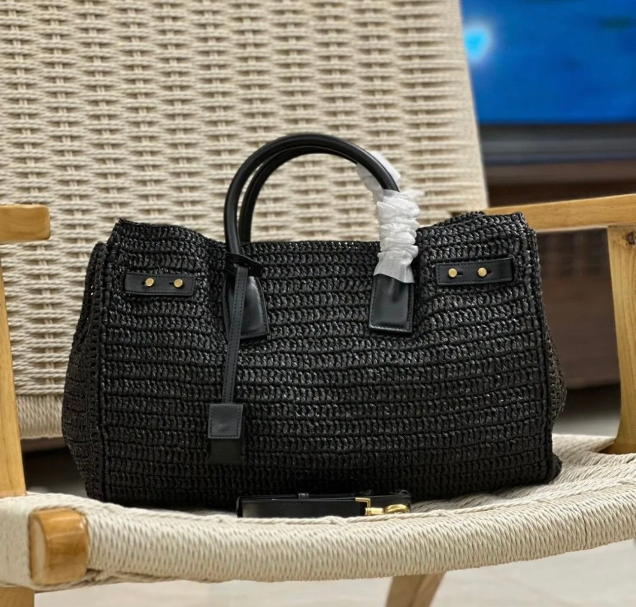 Raffia Sac De Jour