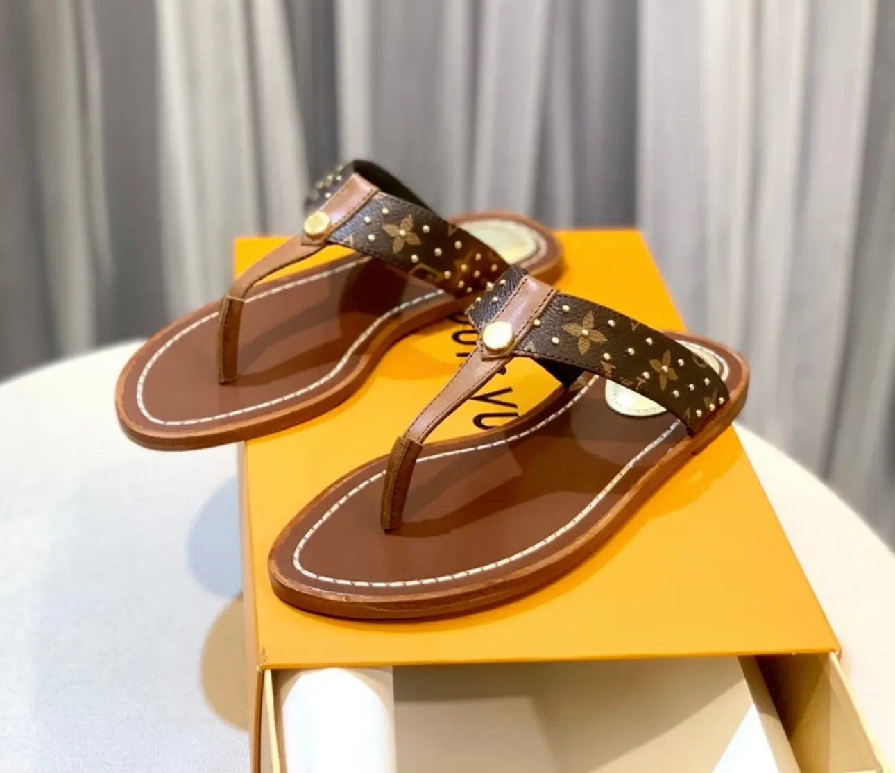 Monogram Sandals