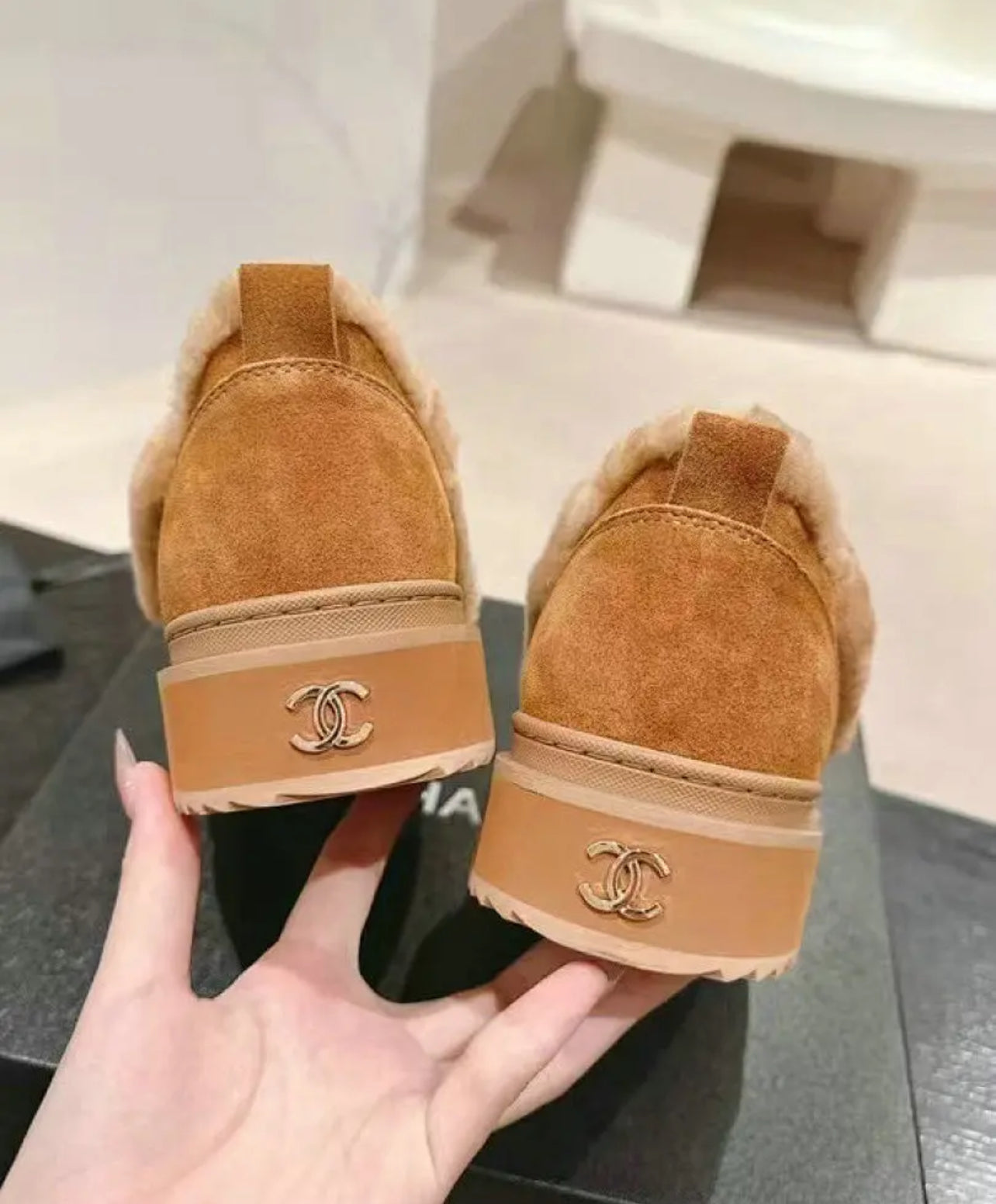 CC Fur Loafers