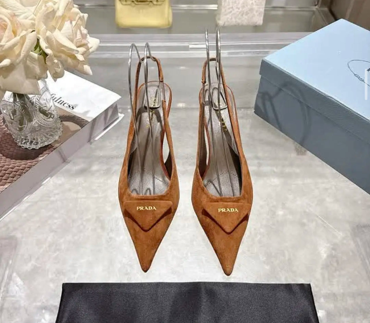 Suede Slingbacks