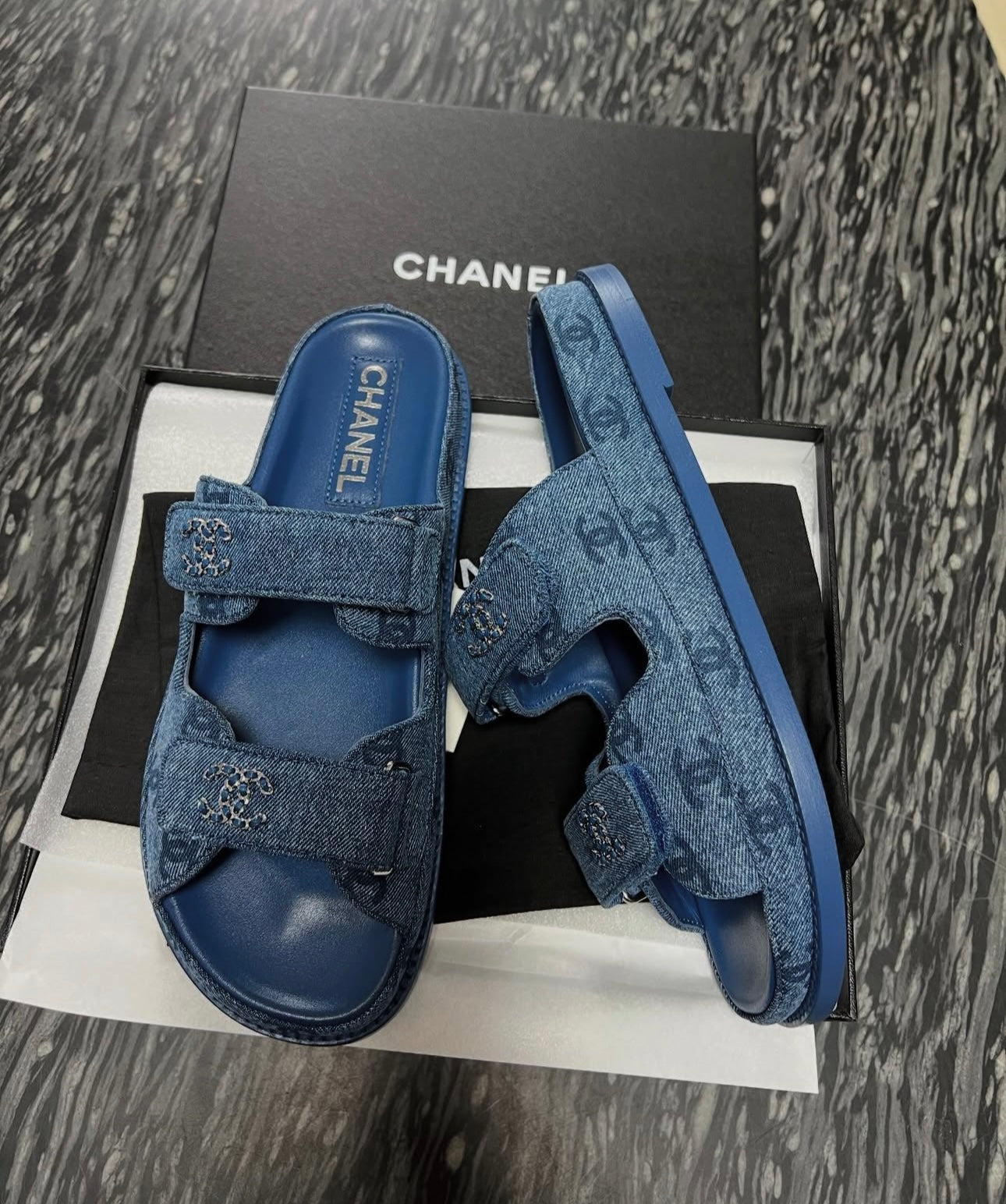 Denim Dad Sandals