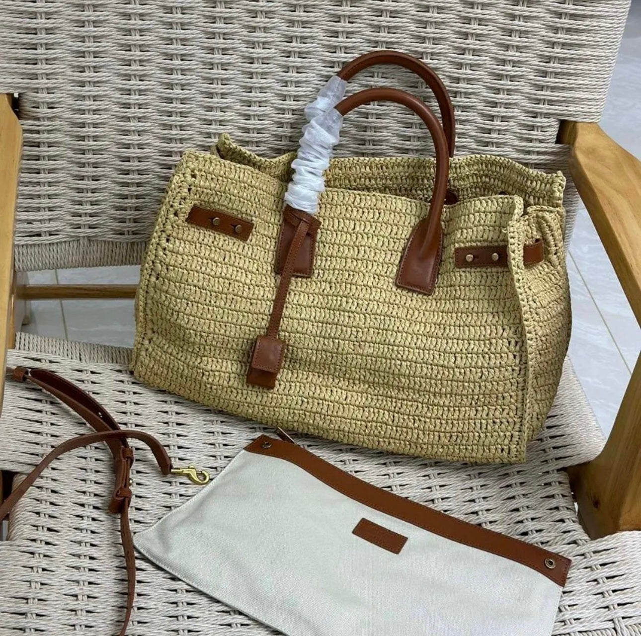 Raffia Sac De Jour