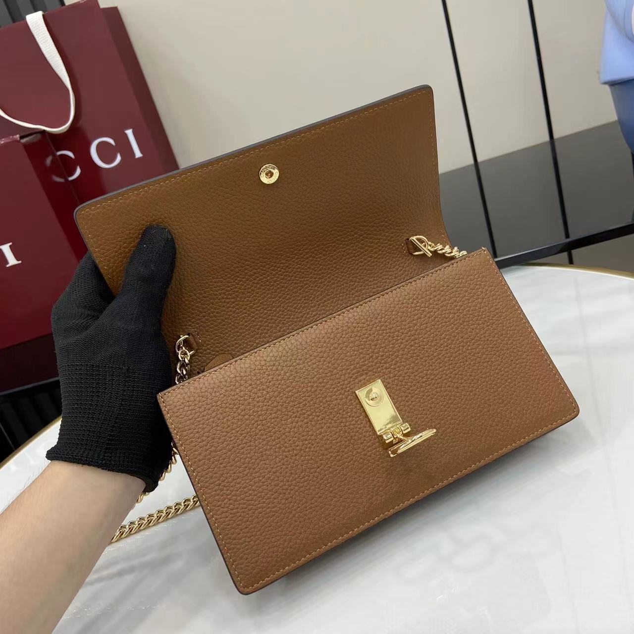 Half Horsebit Chain Bag