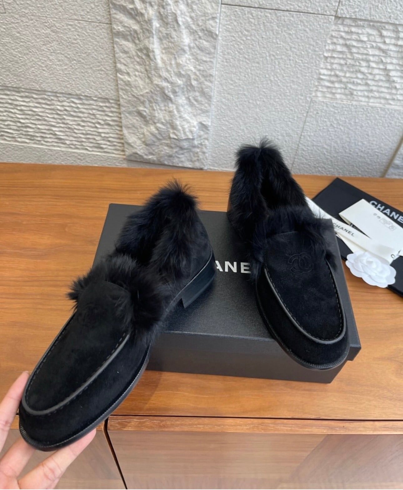 CC Fur Loafers