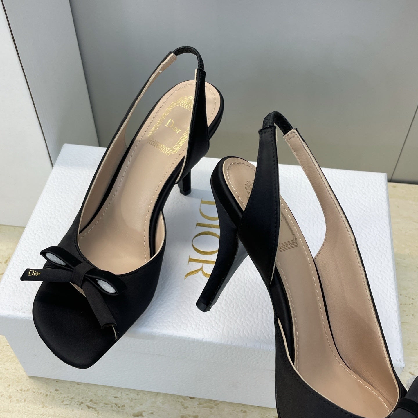 Satin Bow Sandals