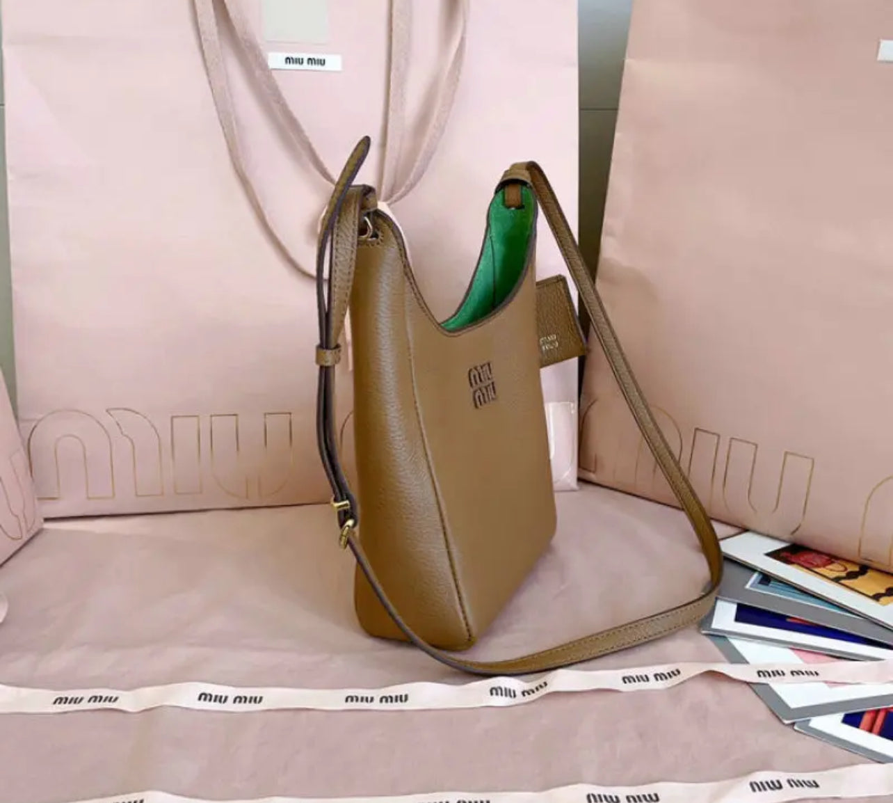 Leather Bucket Bag