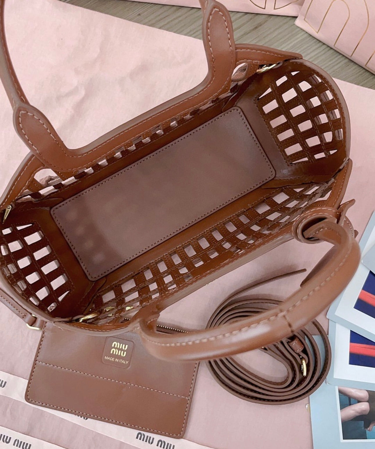 Leather Basket
