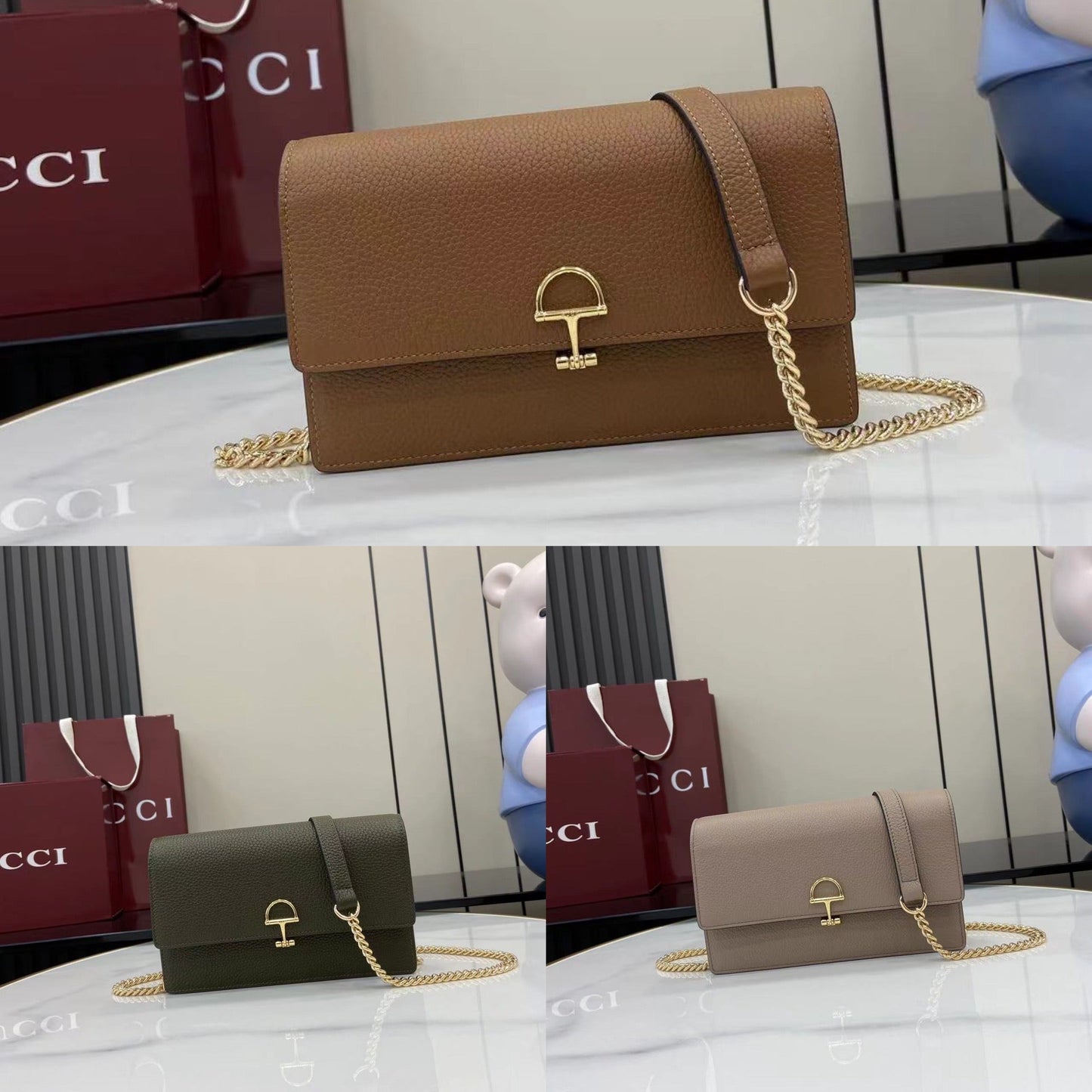 Half Horsebit Chain Bag