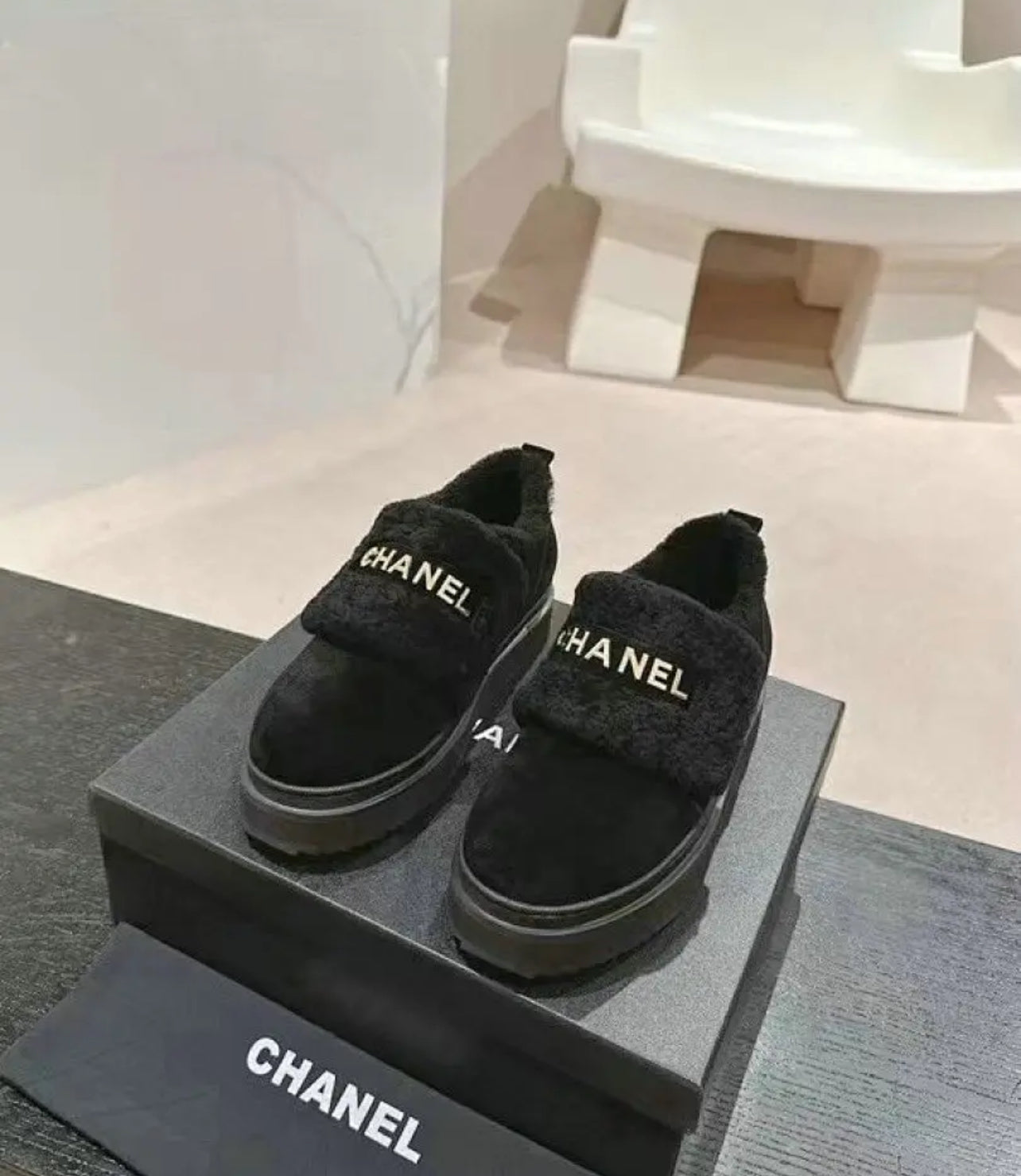 CC Fur Loafers