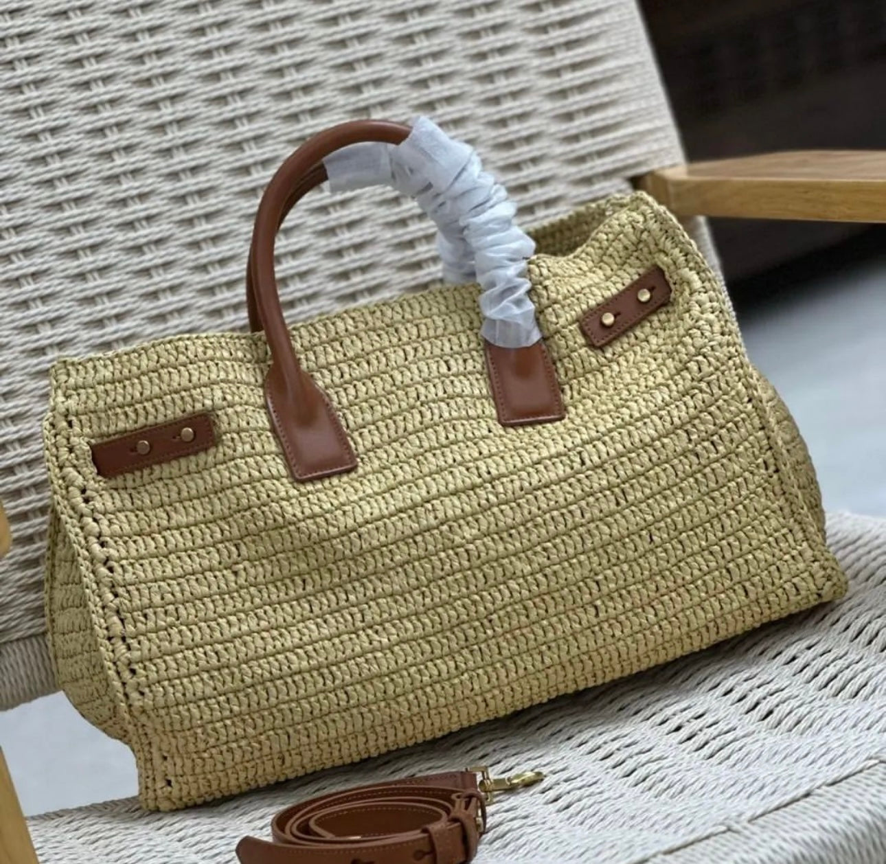 Raffia Sac De Jour