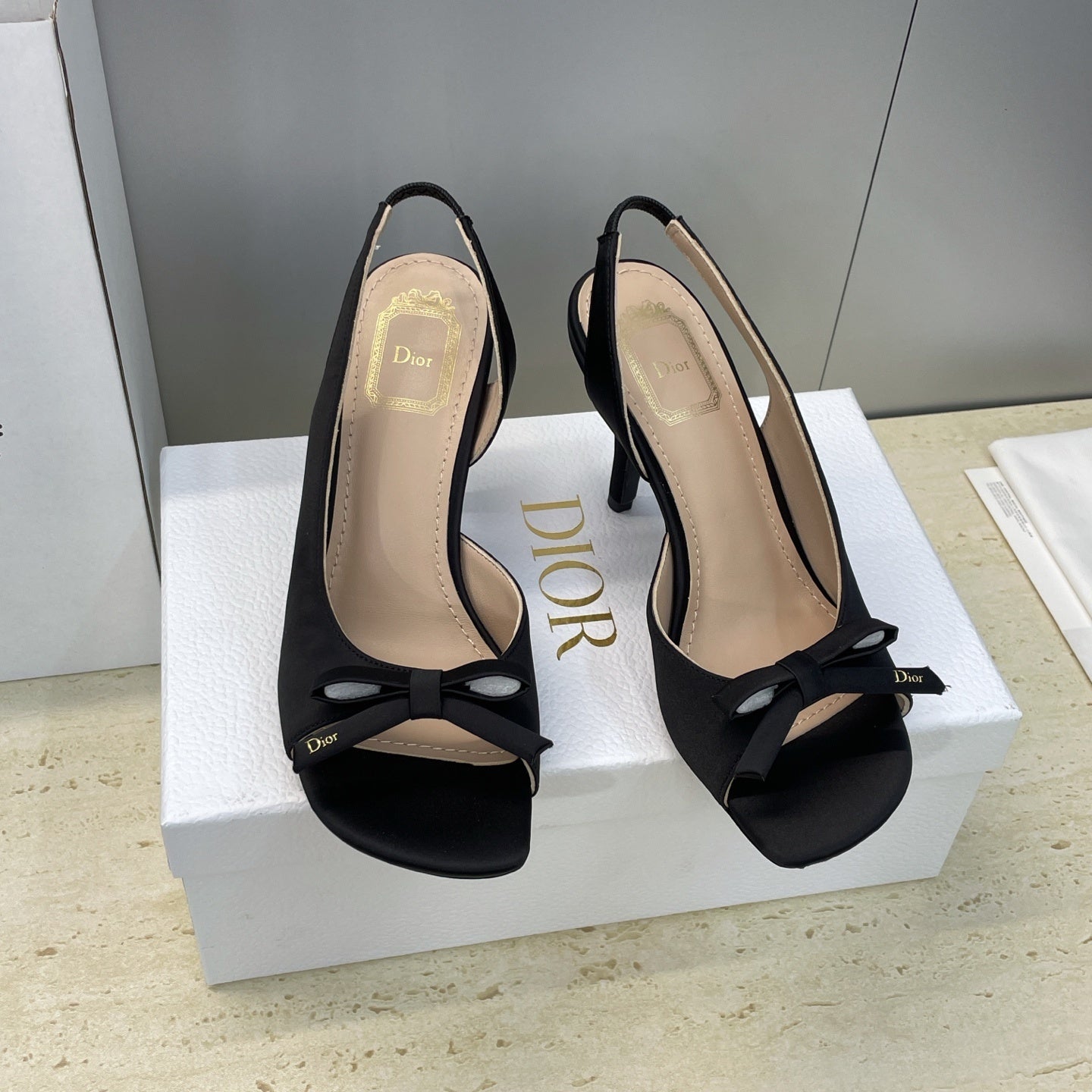 Satin Bow Sandals