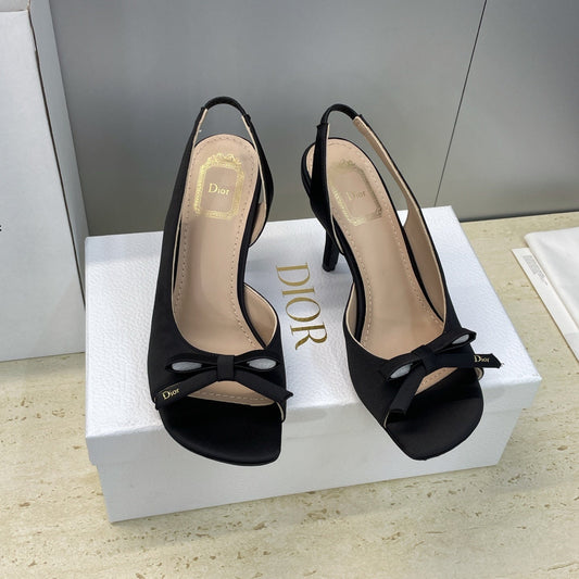 Satin Bow Sandals