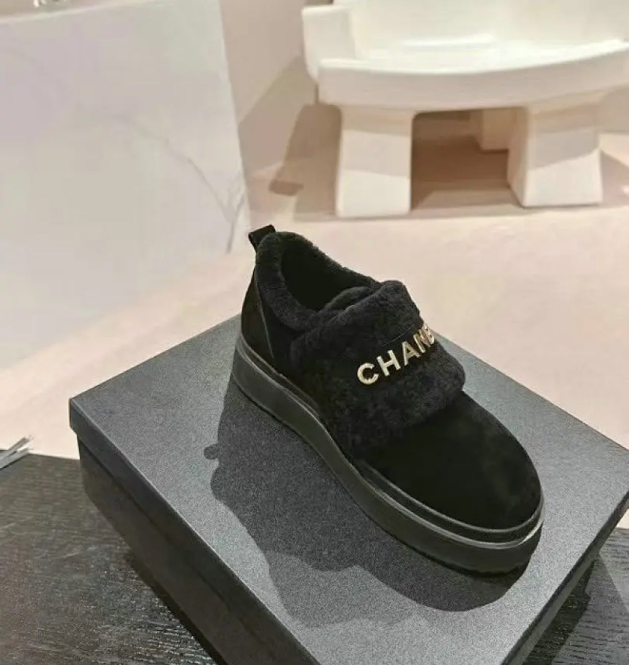 CC Fur Loafers