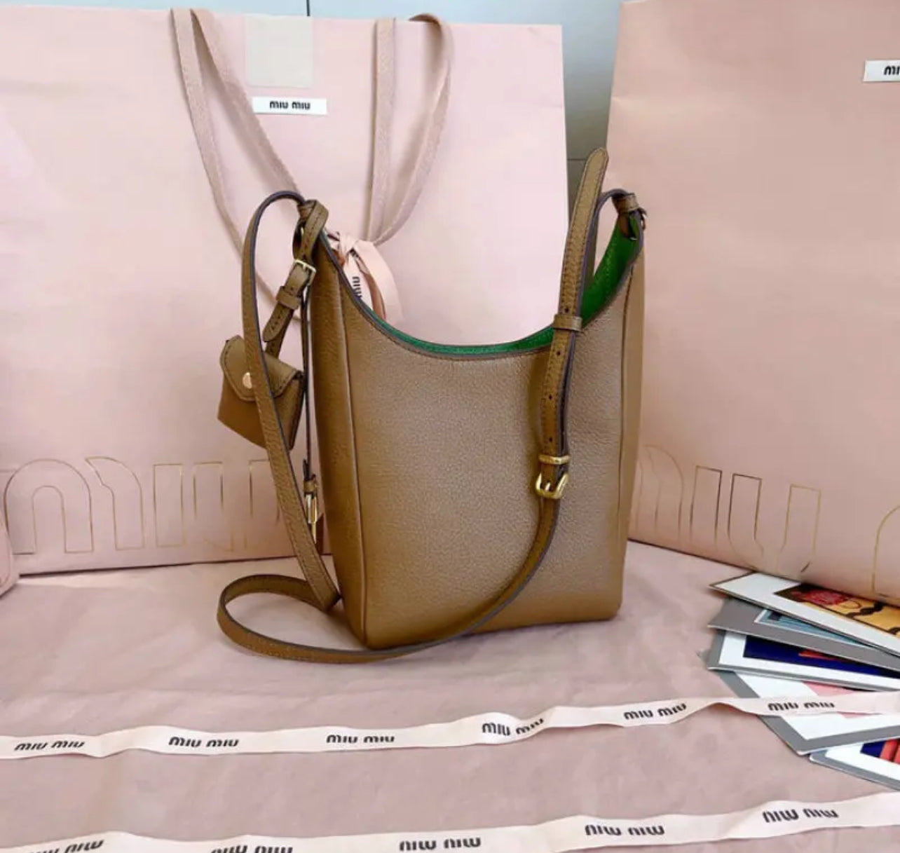 Leather Bucket Bag