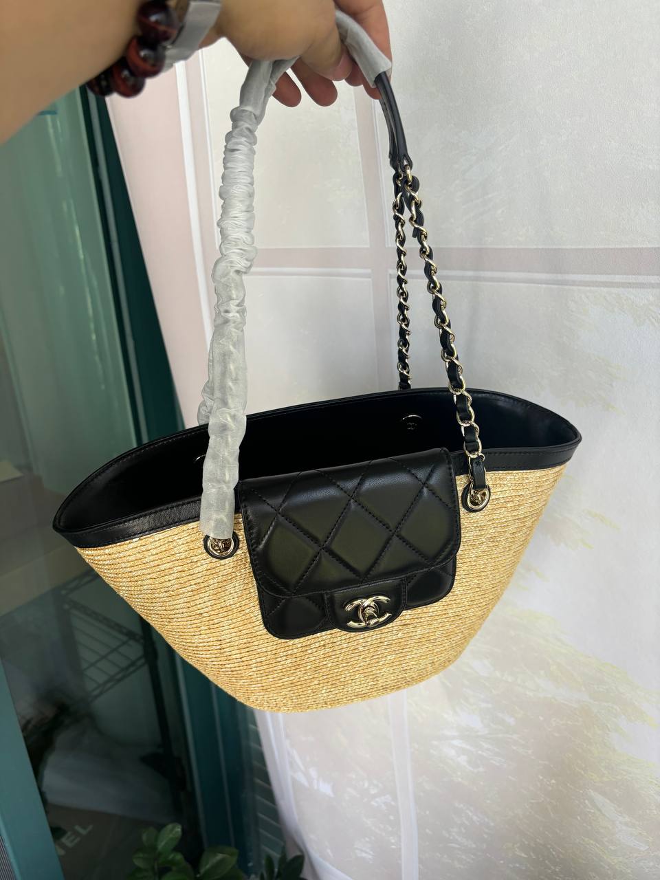 Small Raffia Tote