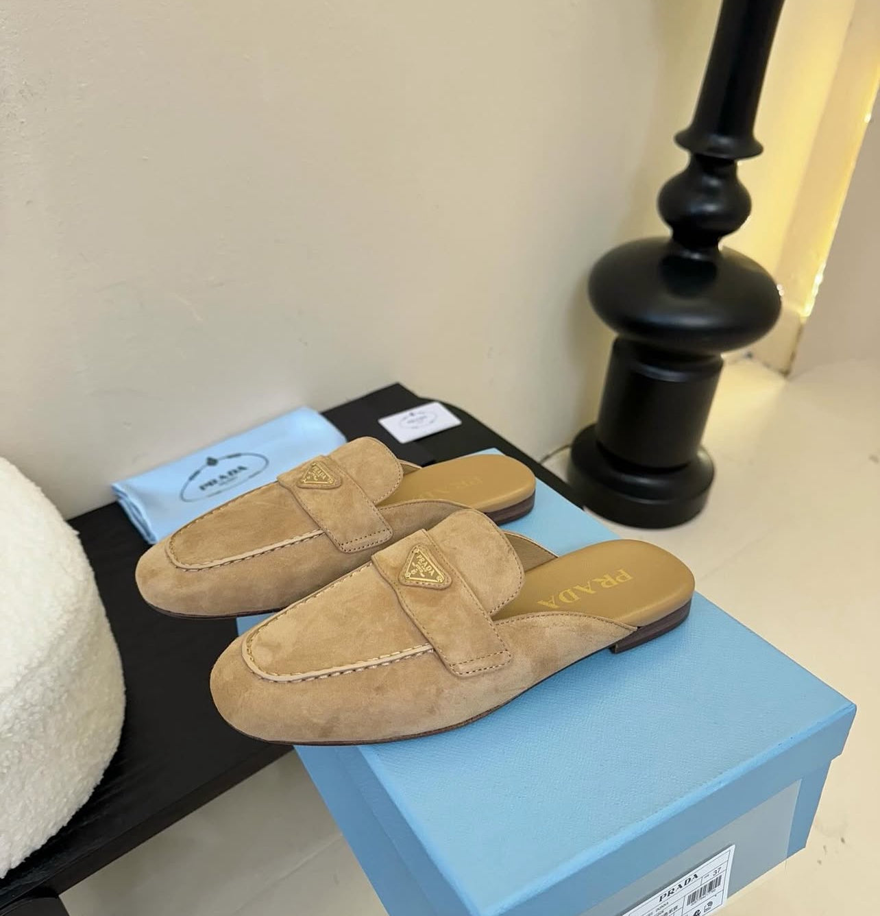 Suede Mules