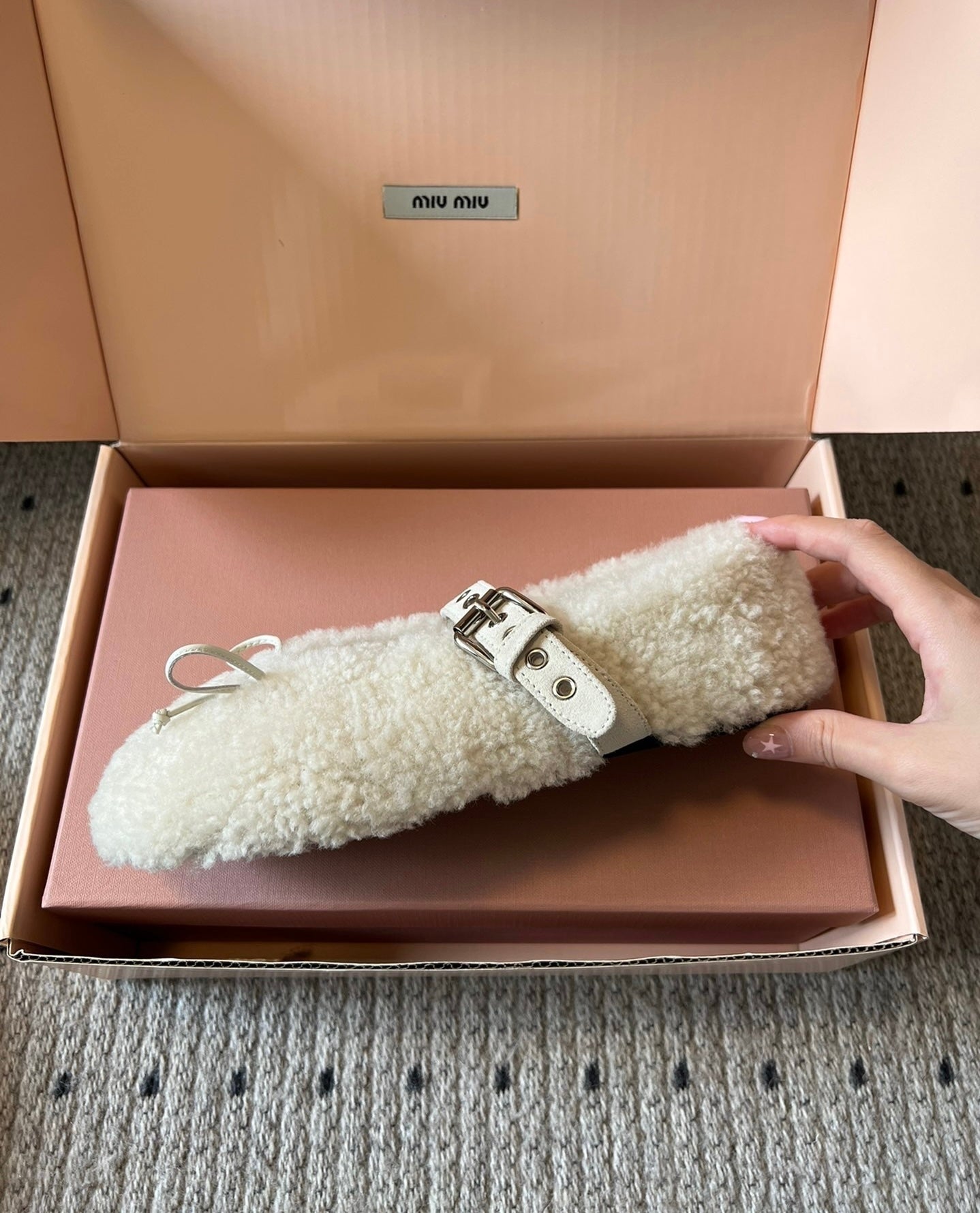 Shearling Ballerinas