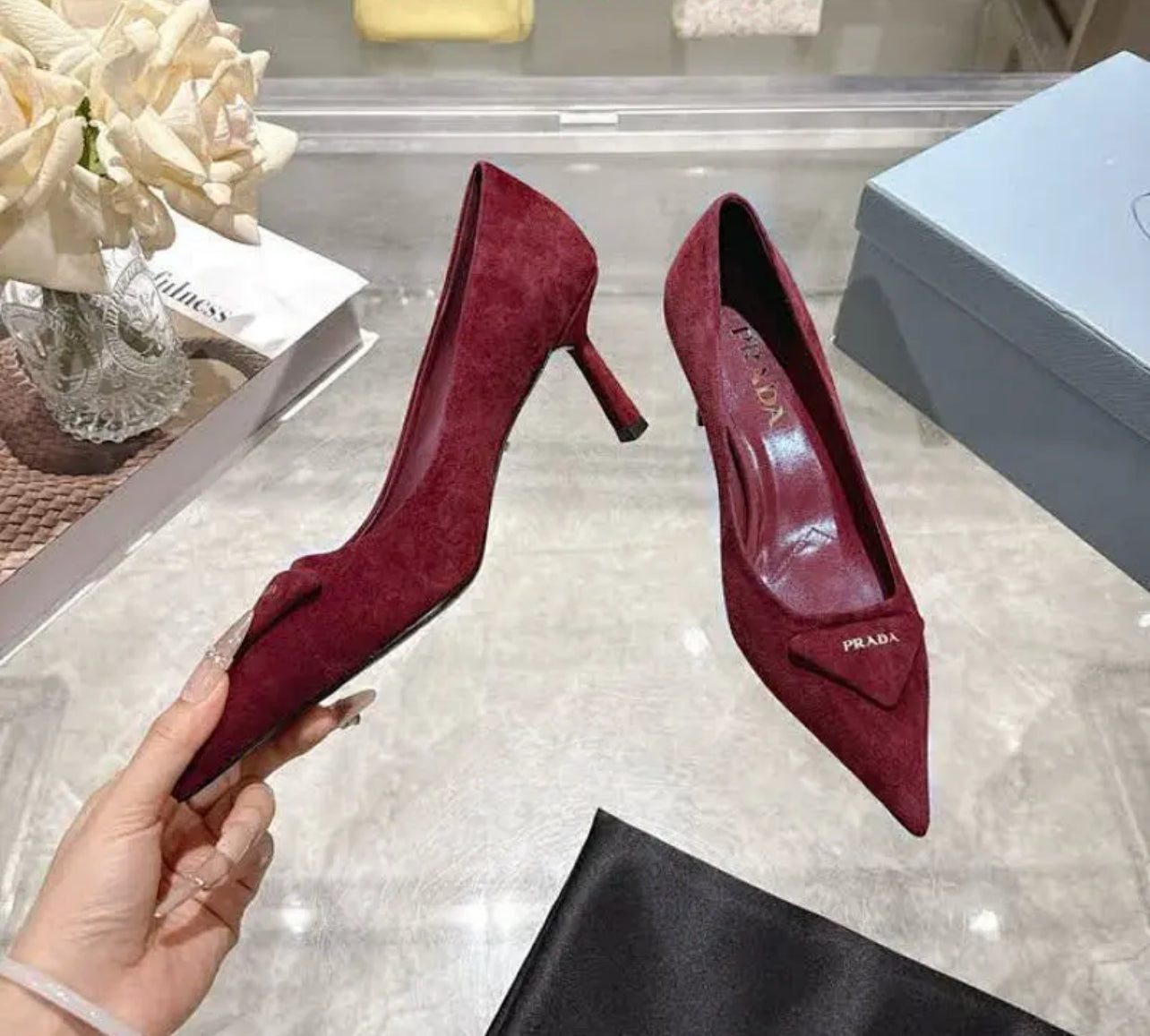 Suede Pumps