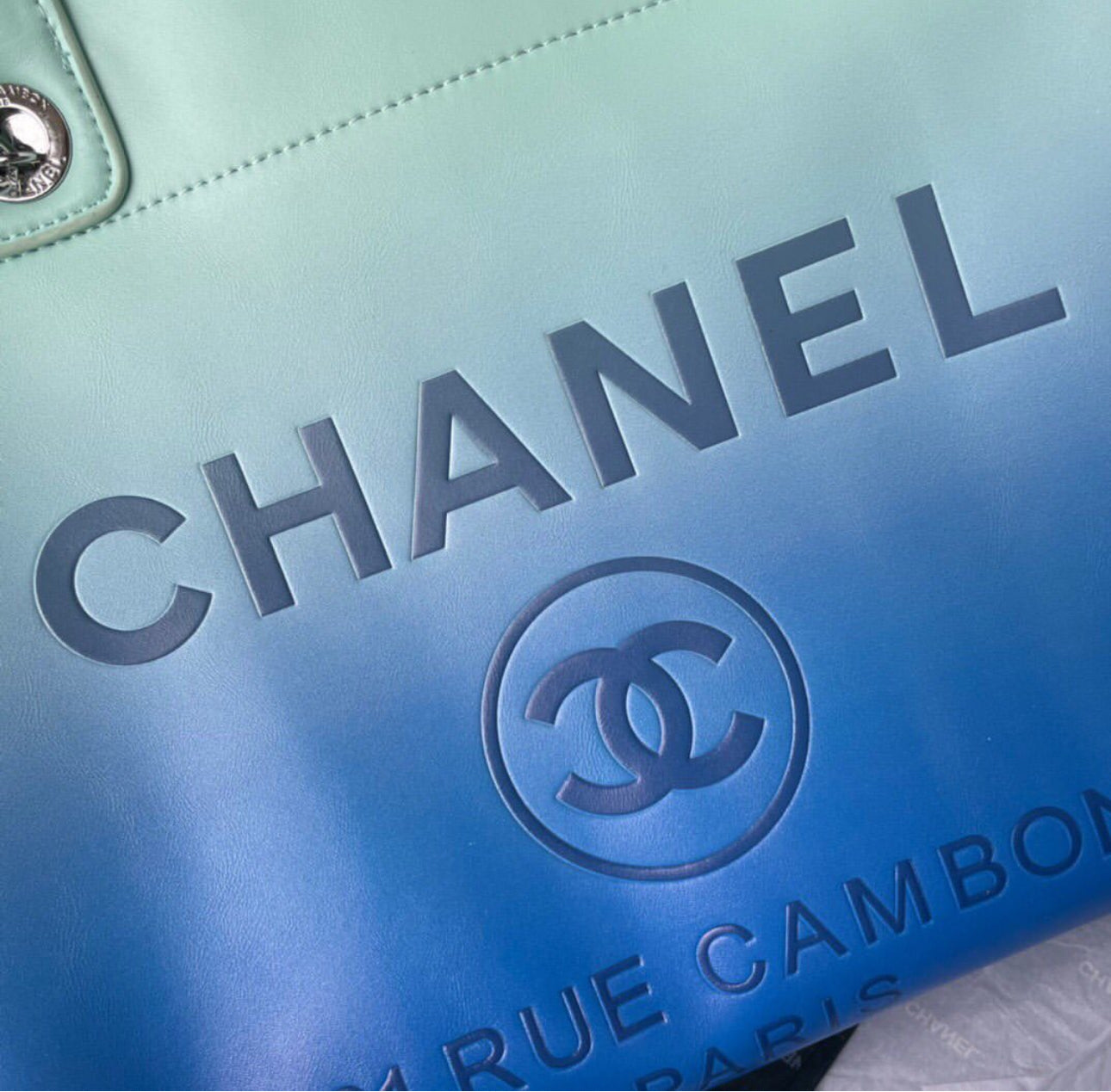 Deauville Ombre Leather Tote