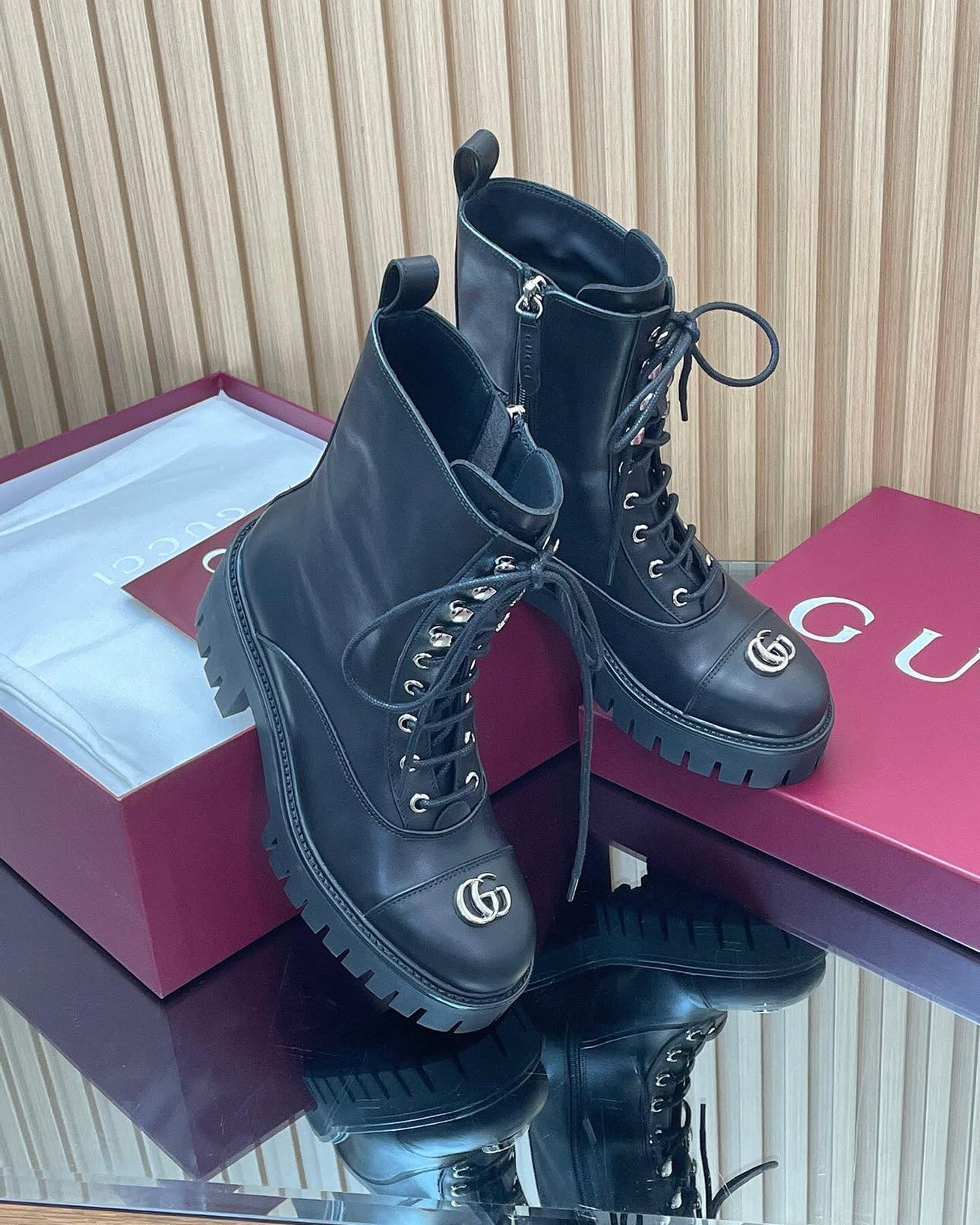 GG Leather Boots